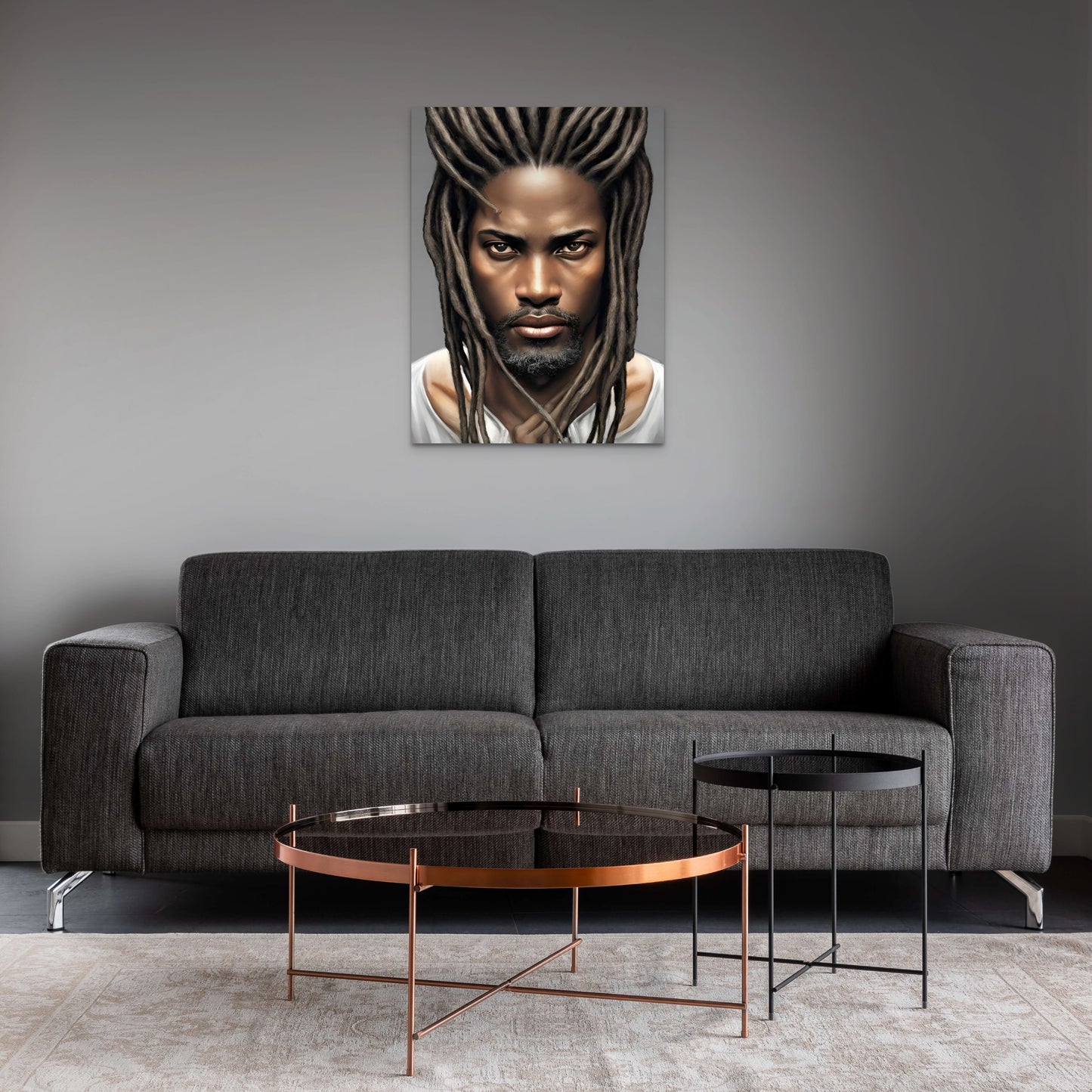 BRETHREN DUHENDREN, African Portrait Canvas Wall Art.