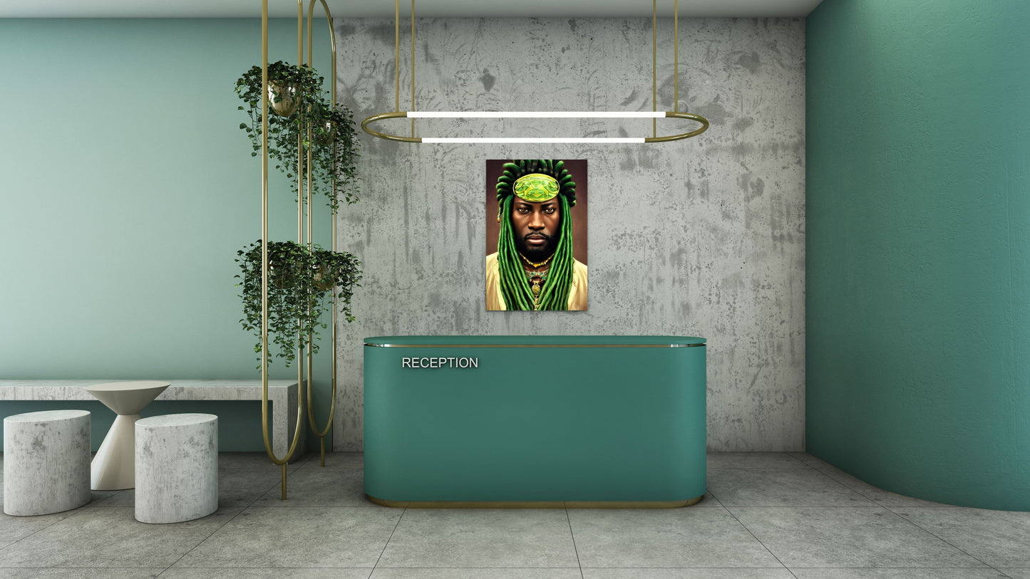 BRETHREN HANEEF, African Portrait Canvas Wall Art.
