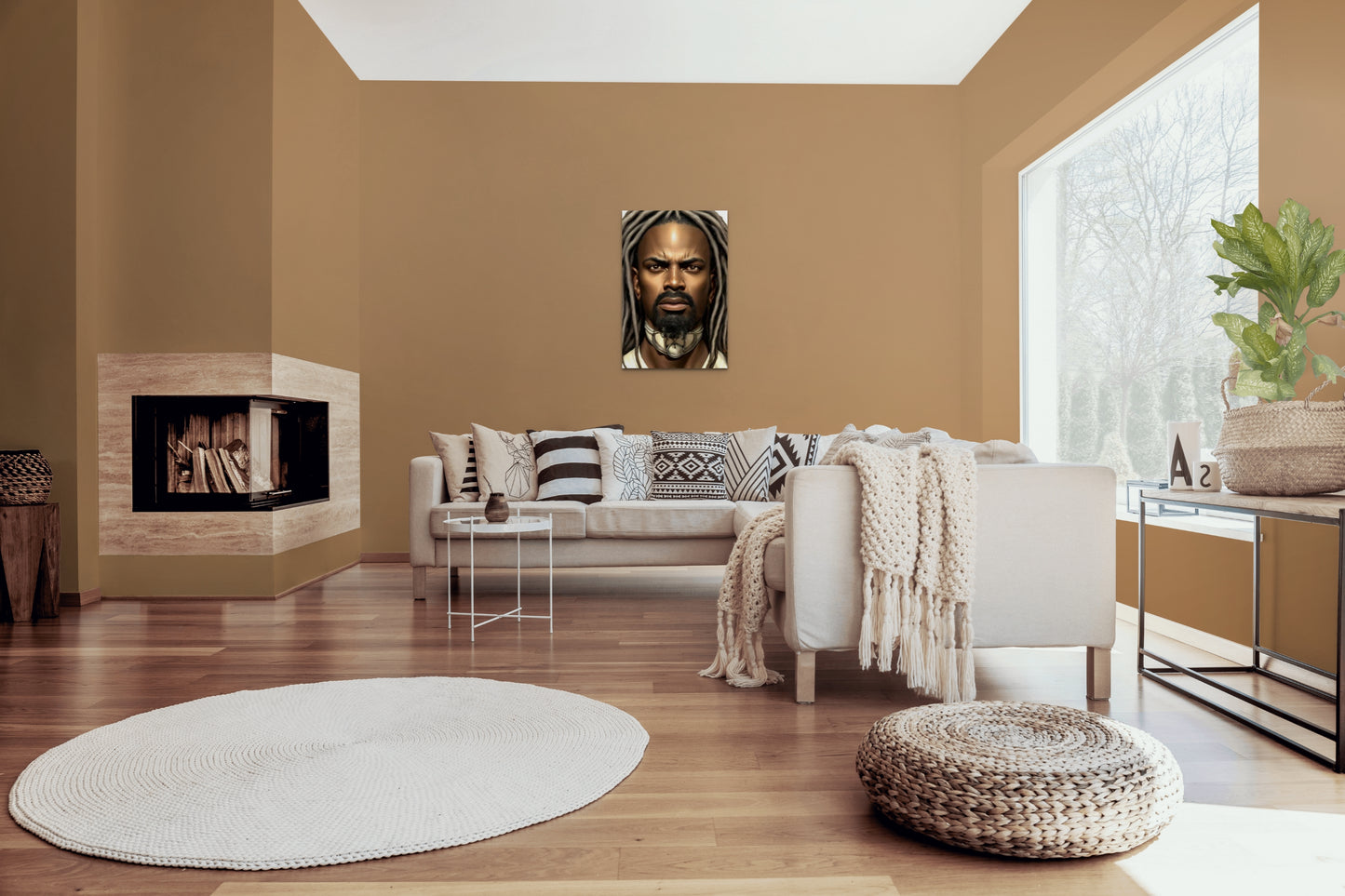 BRETHREN JEMOAH, African Portrait Canvas Wall Art.