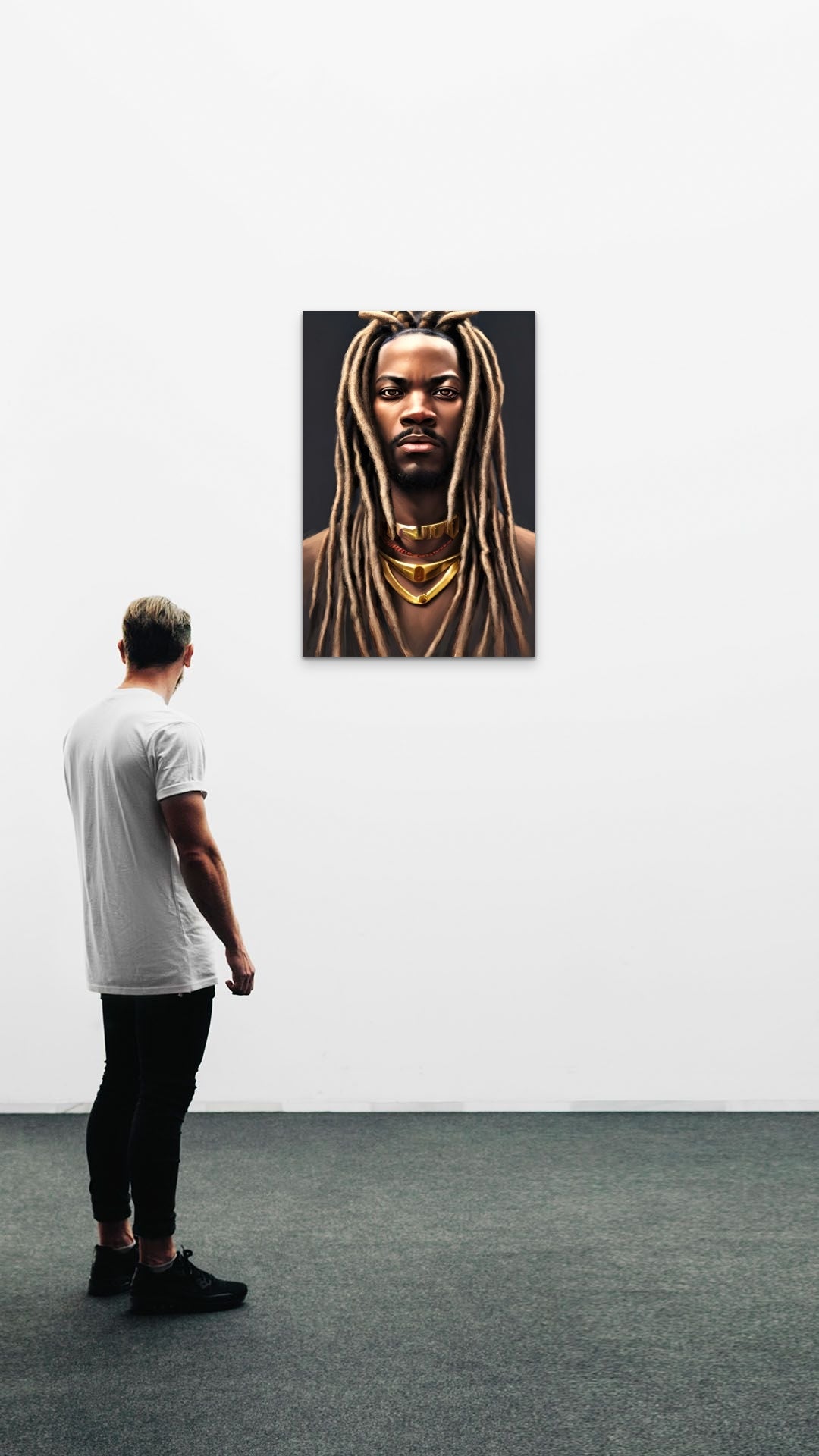 BRETHREN NOAHDIYA, African Portrait Canvas Wall Art.