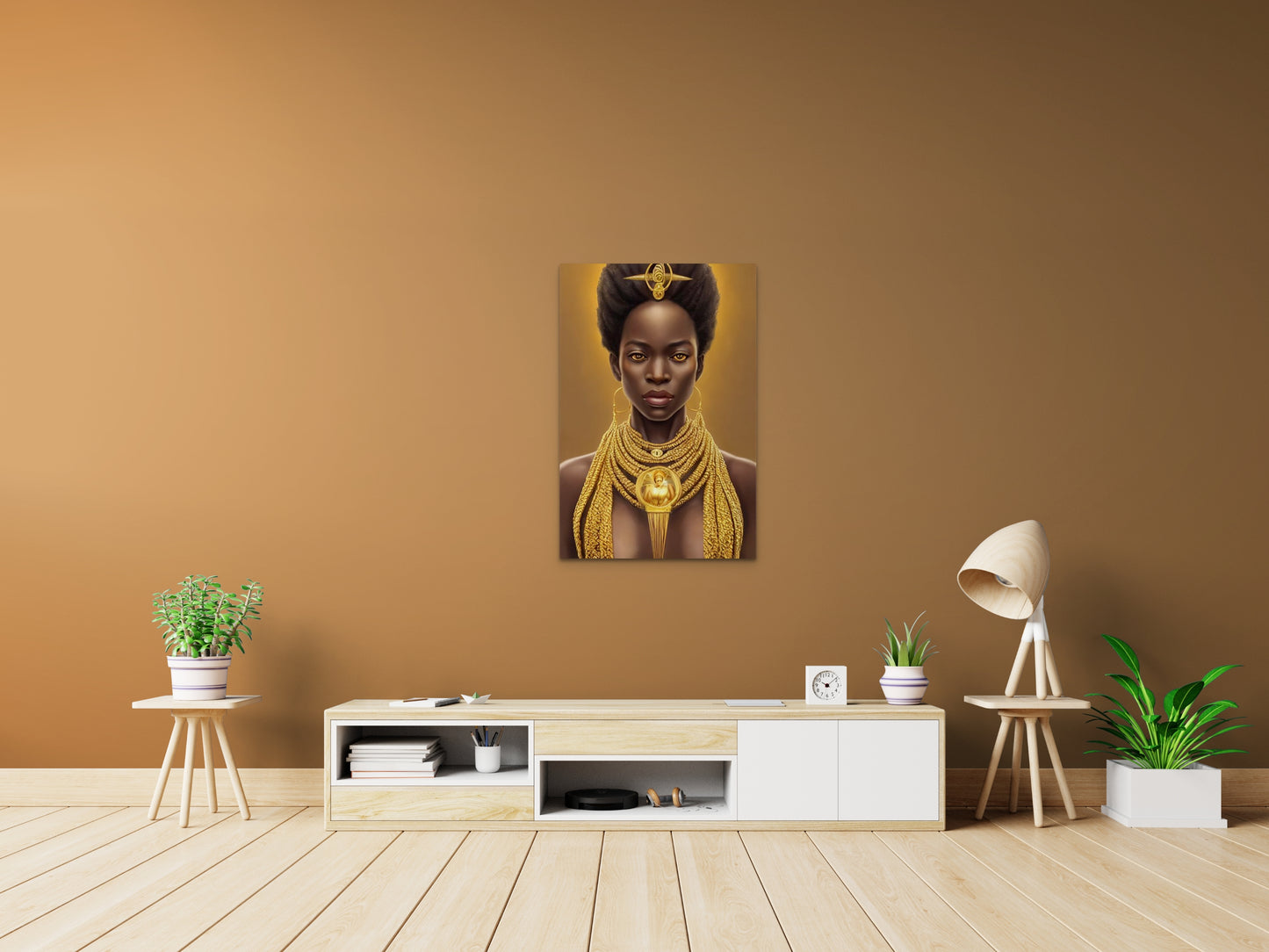 QUEEN NADEEMA, African Portrait Canvas Wall Art.