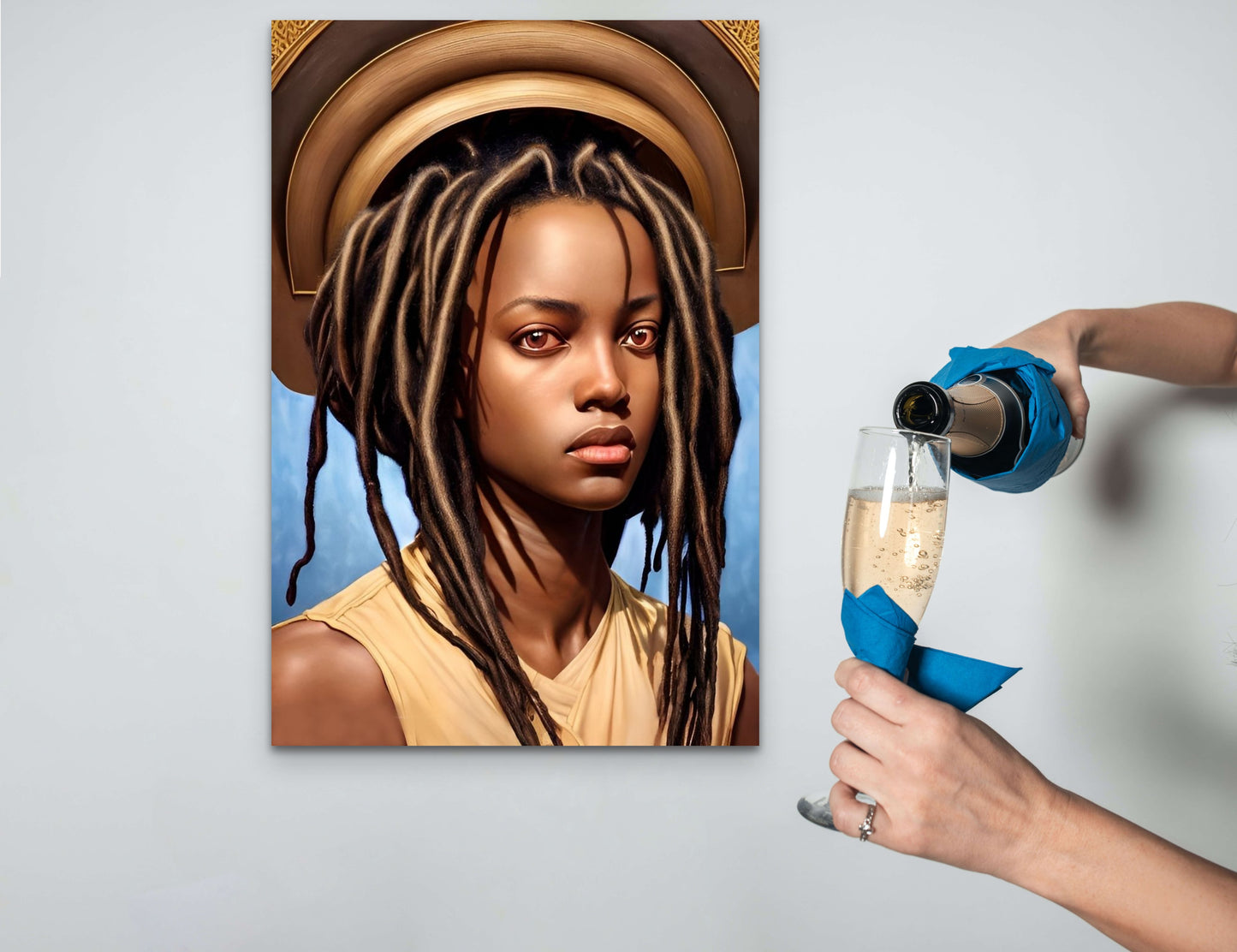 SISTREN PENELLA, African Portrait Canvas Wall Art.