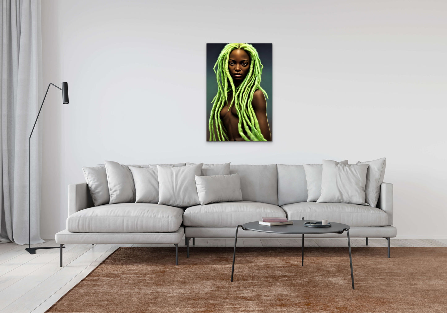 SISTREN QUAVA, African Portrait Canvas Wall Art.
