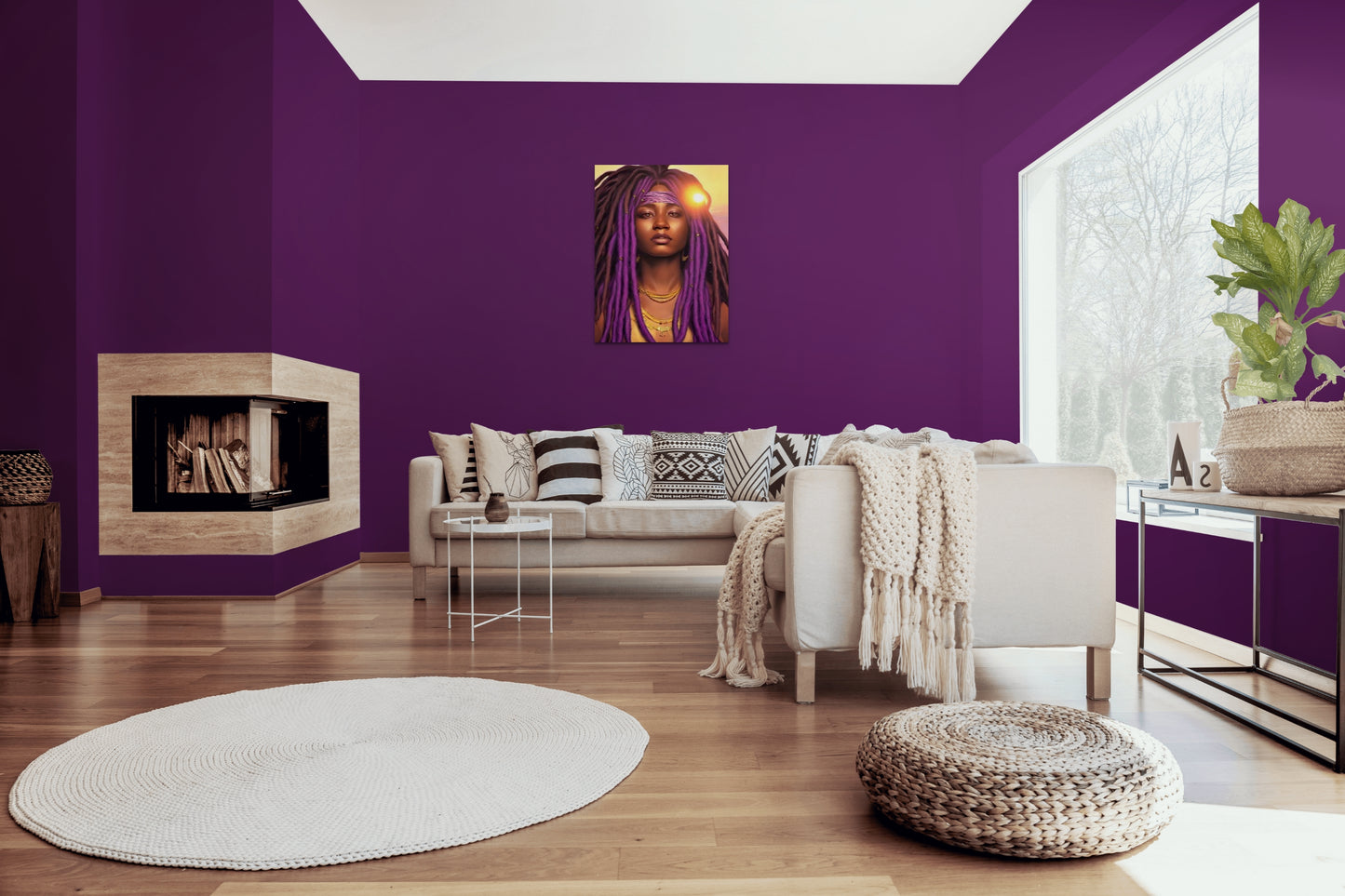 SISTREN SUEWATHAA, African Portrait Canvas Wall Art.