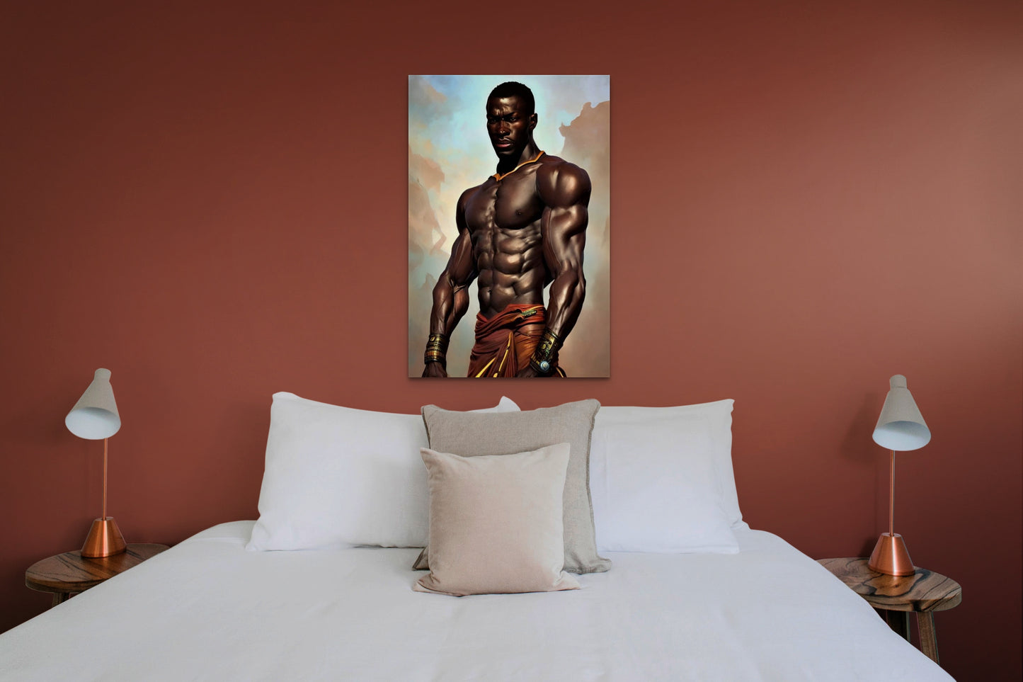 WARRIOR LURDONDEE, African Portrait Canvas Wall Art.