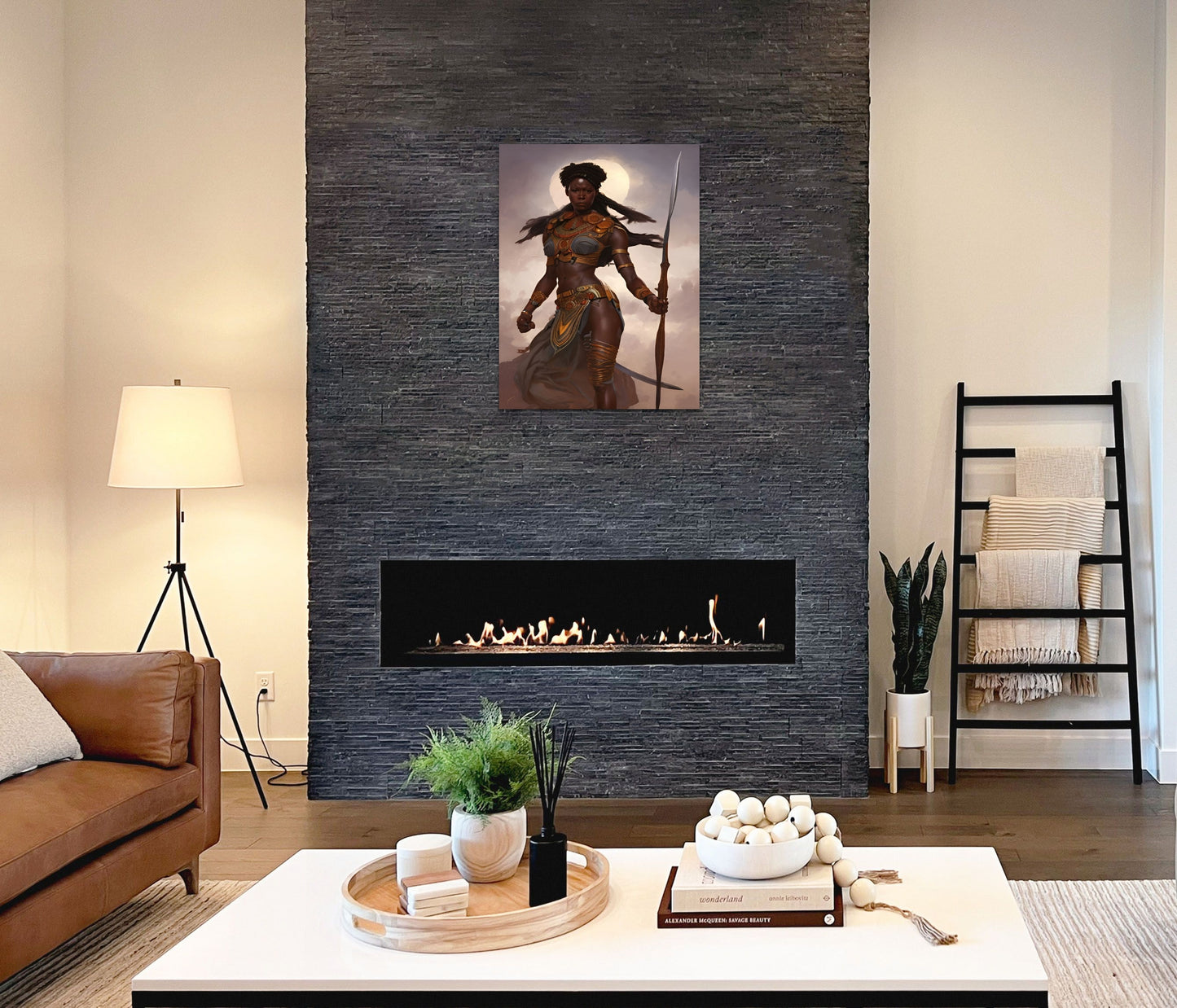 WARRIOR SOVONDA, African Portrait Canvas Wall Art.
