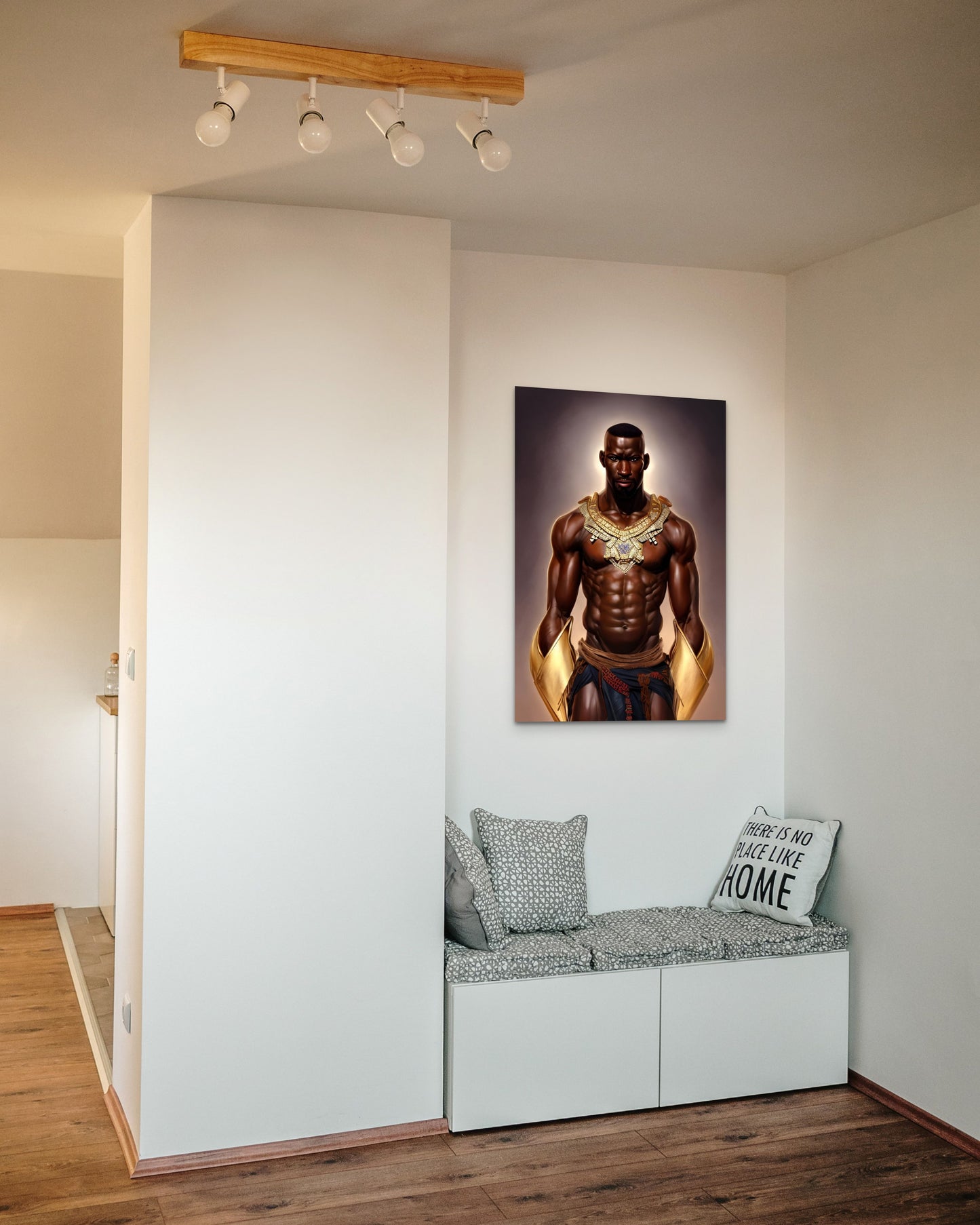 WARRIOR BELMORE, African Portrait Canvas Wall Art.
