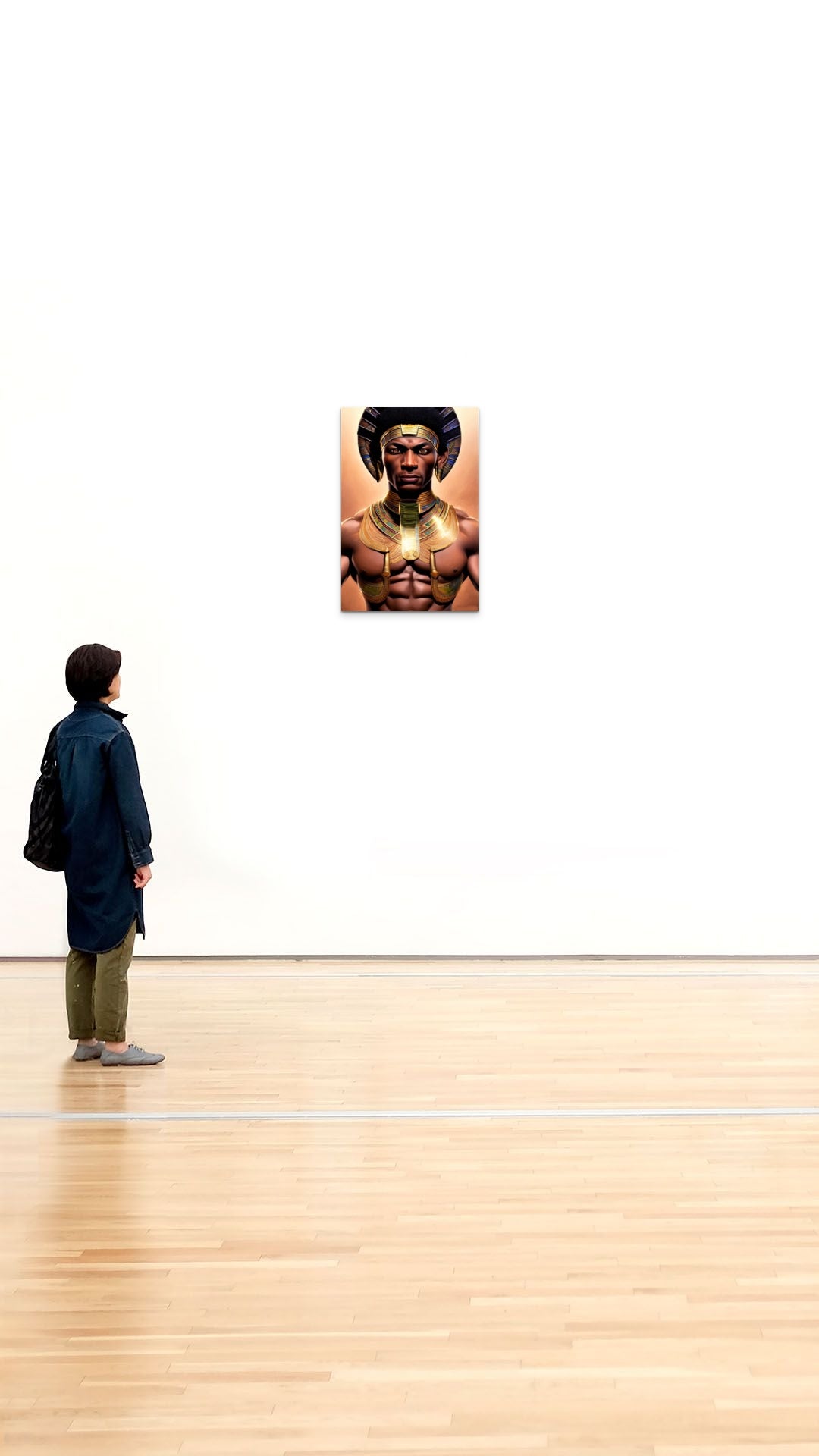 PHAROAH NA'ZEE, African Portrait Canvas Wall Art.