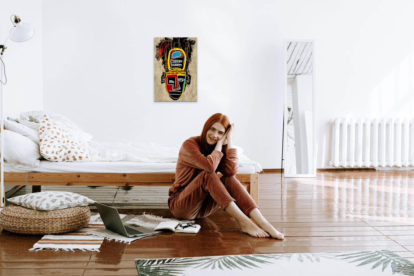 THEORETICAL THOUGHTS, African Portrait Canvas Wall Art.