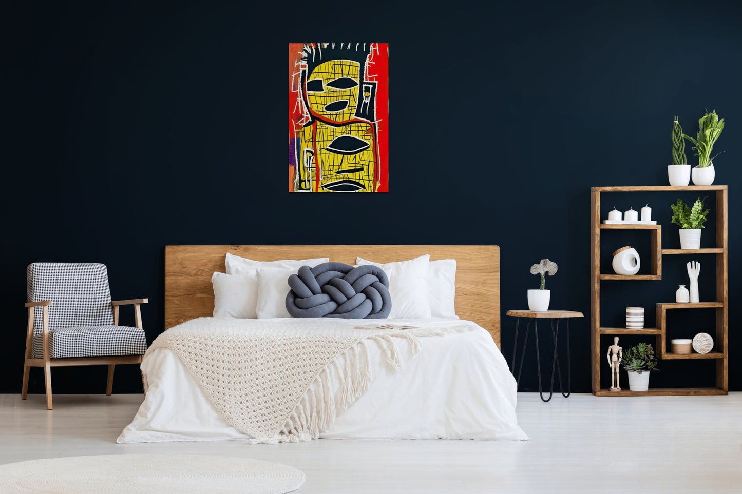 METAPHYSICAL MADNESS, African Portrait Canvas Wall Art.