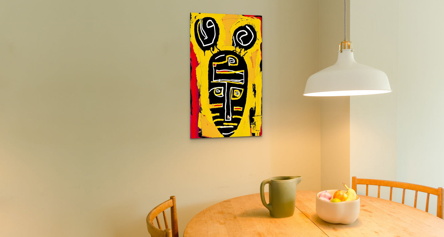 SILENT NOISE, African Portrait Canvas Wall Art.