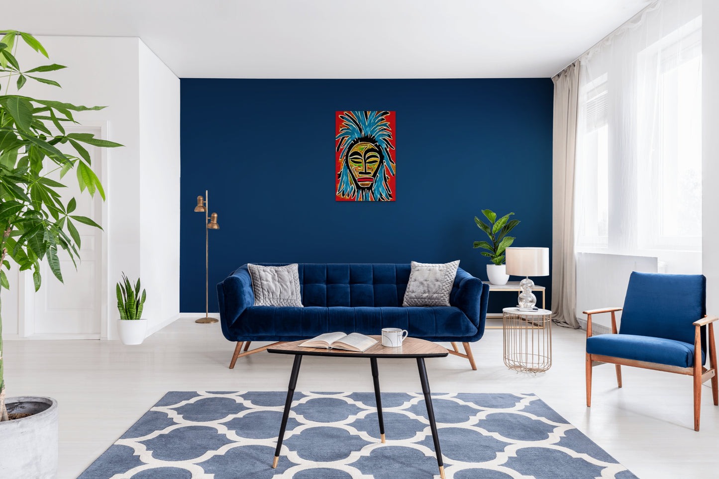 OUTTA MY KIND, African Portrait Canvas Wall Art.