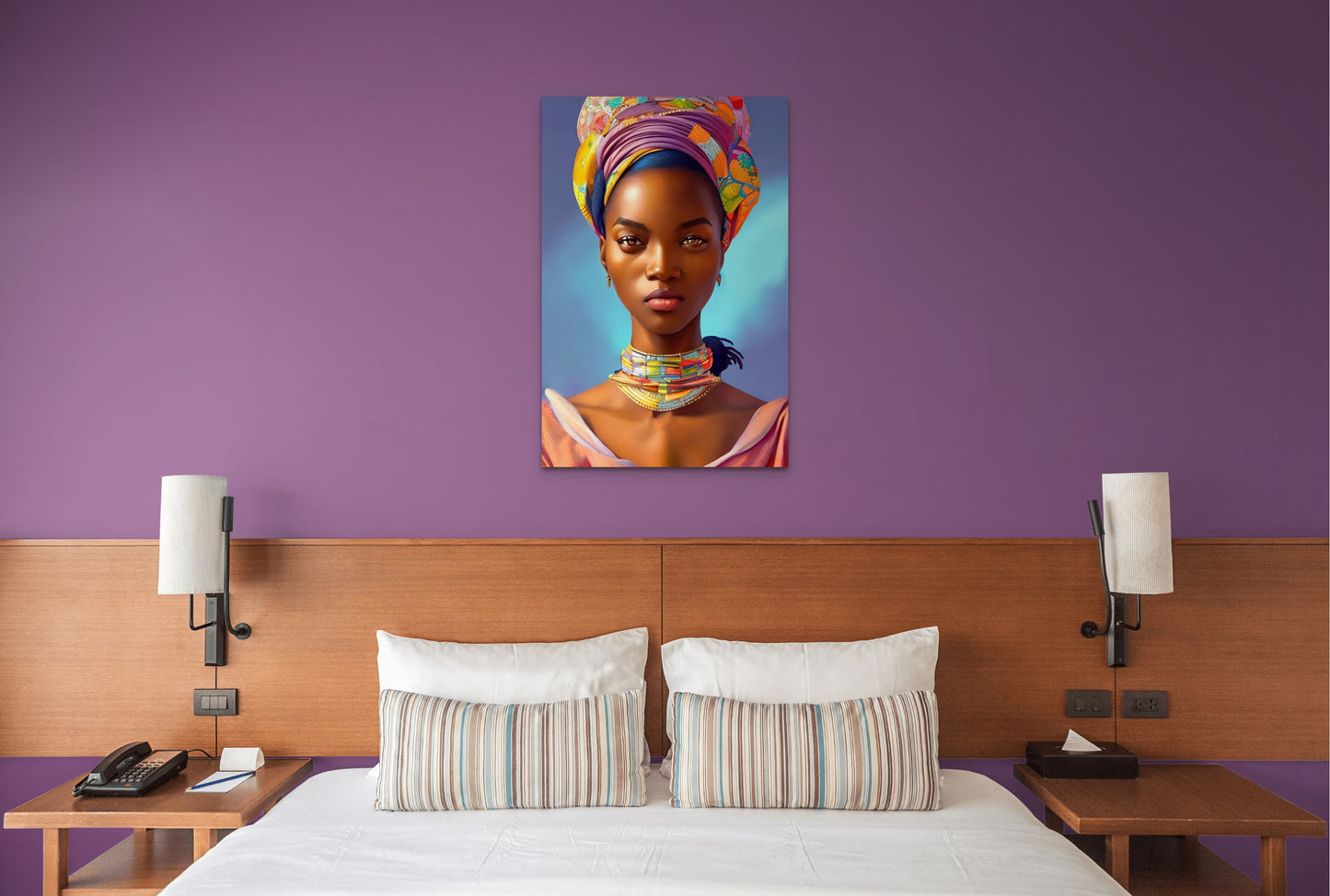 MOTHER TRINYANNA, African Portrait Canvas Wall Art.