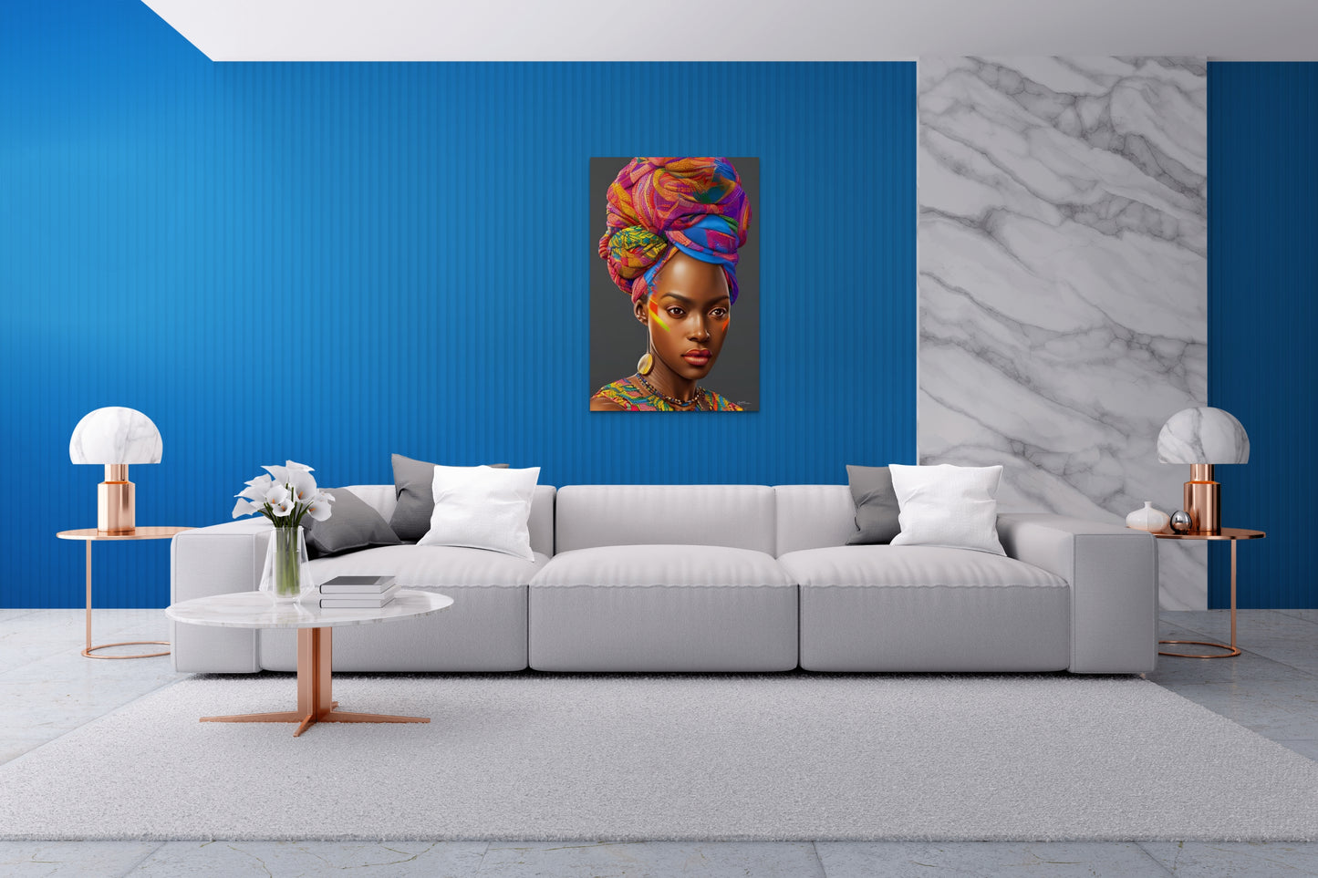 MOTHER HUEBUENA, African Portrait Canvas Wall Art.