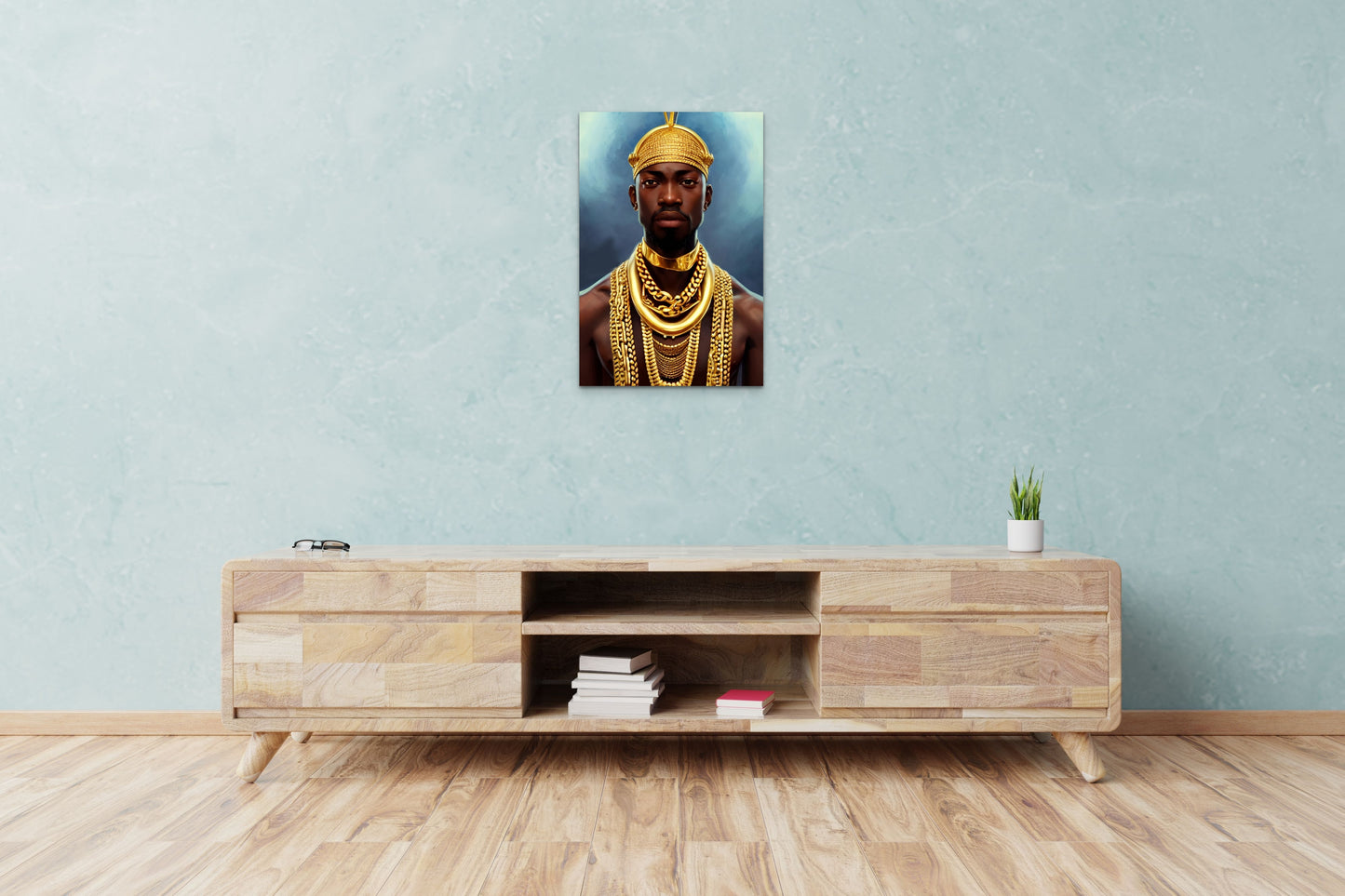 KING WANMUNO, African Portrait Canvas Wall Art.