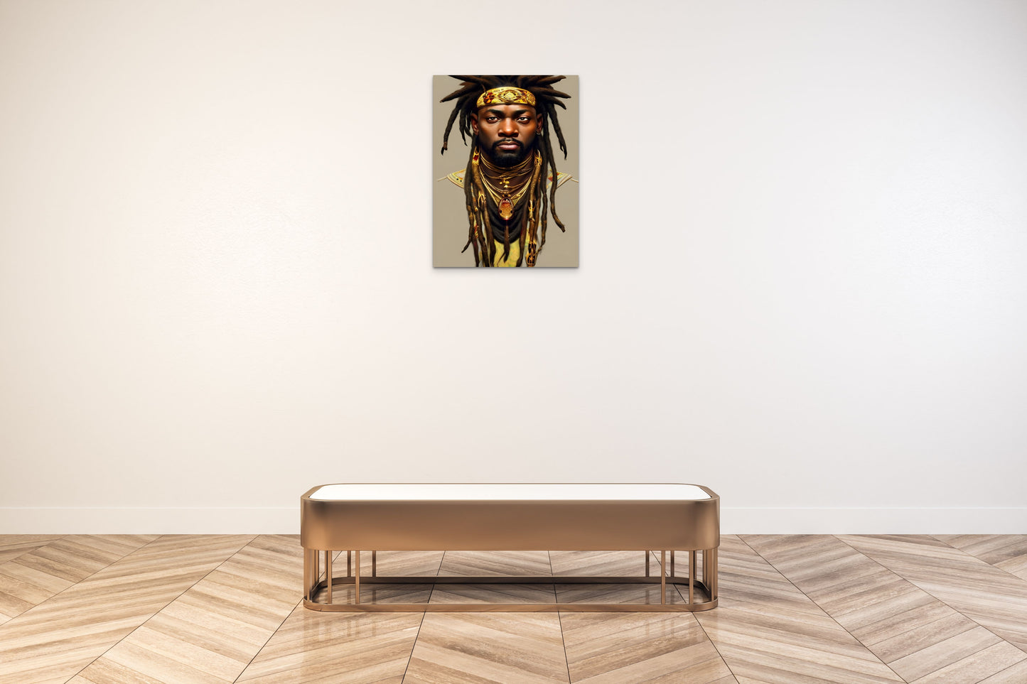 BRETHREN DEPHONSO, African Portrait Canvas Wall Art.