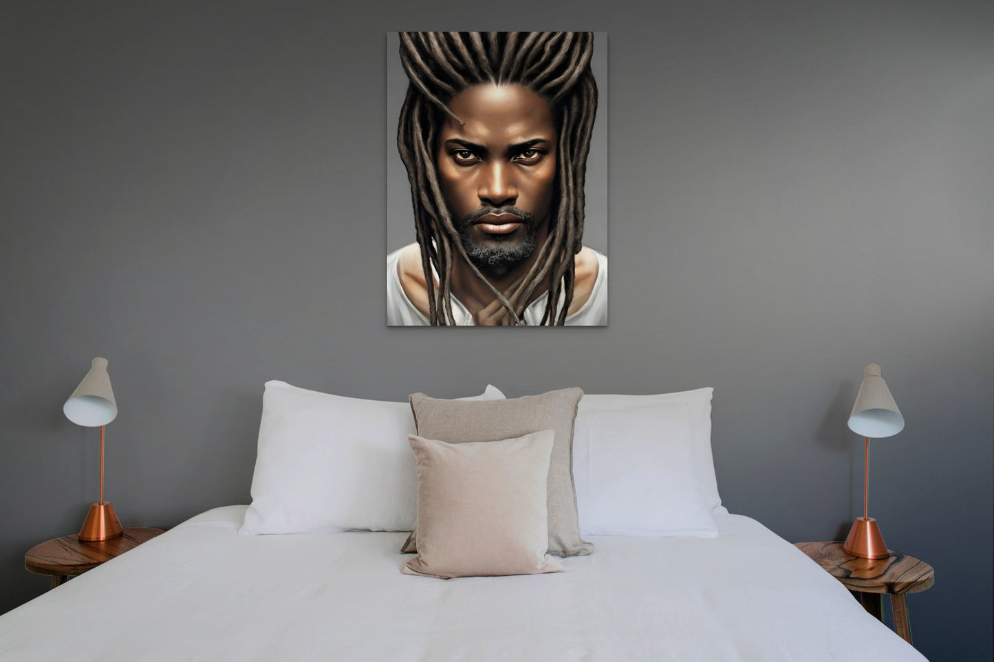 BRETHREN DUHENDREN, African Portrait Canvas Wall Art.