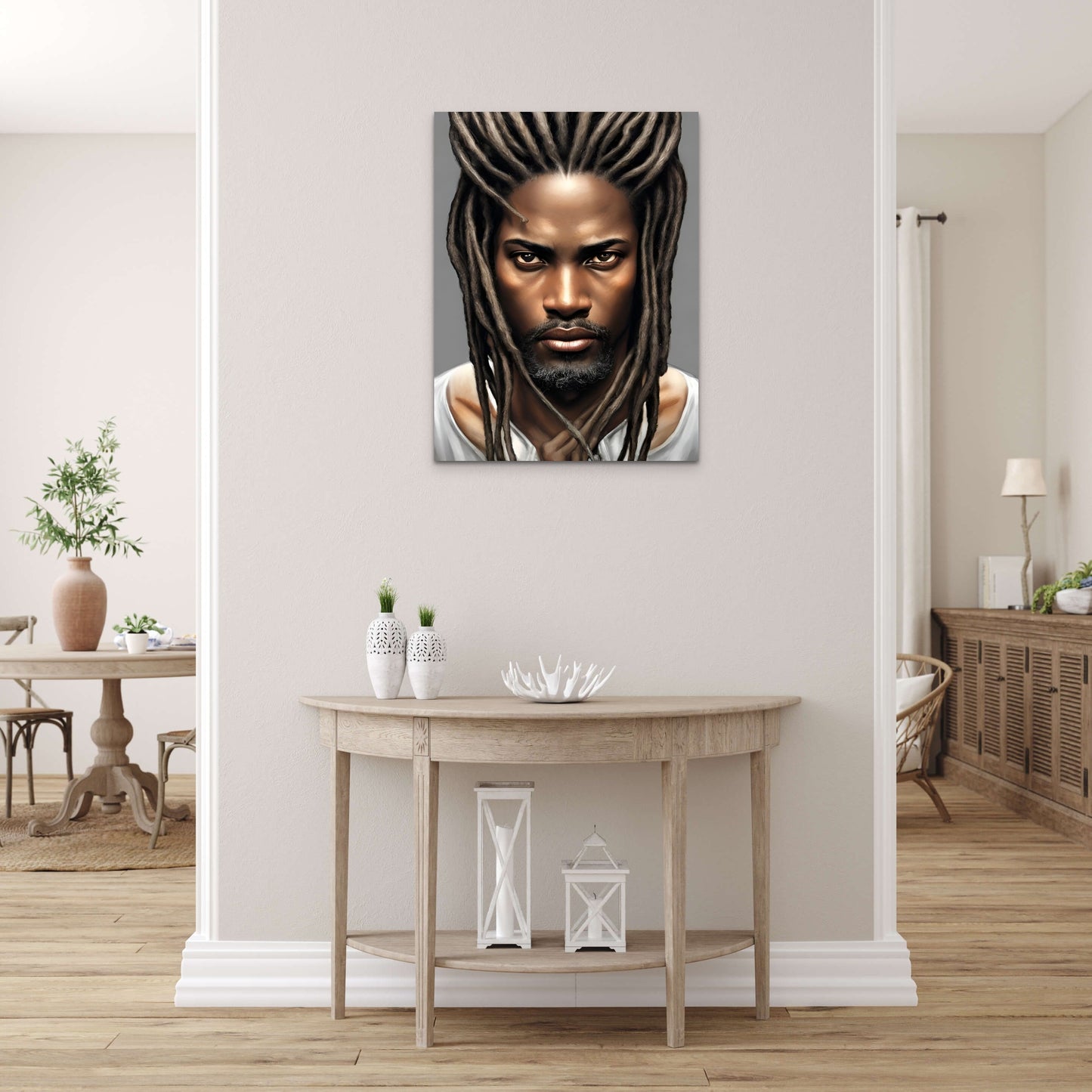 BRETHREN DUHENDREN, African Portrait Canvas Wall Art.