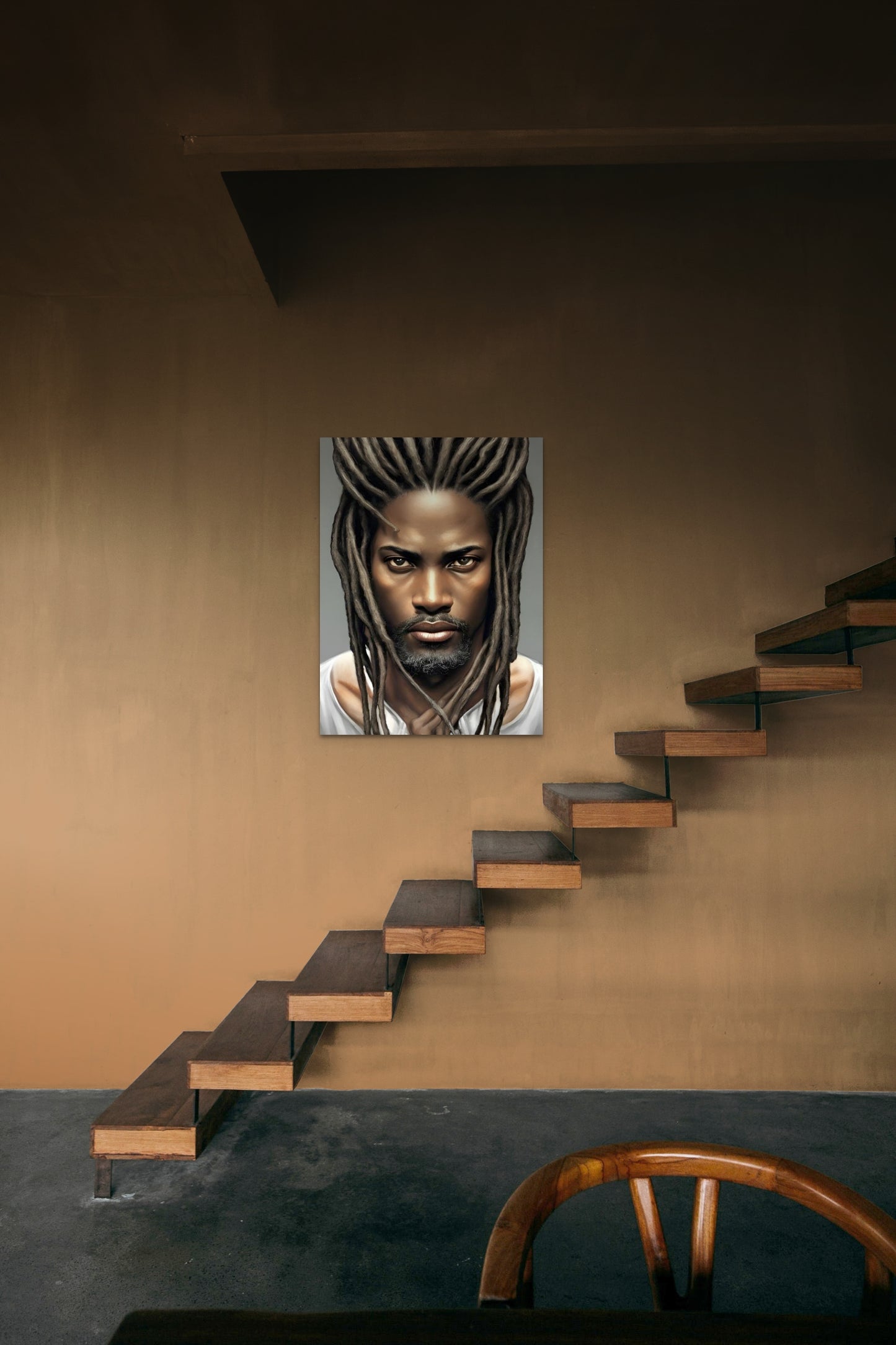 BRETHREN DUHENDREN, African Portrait Canvas Wall Art.