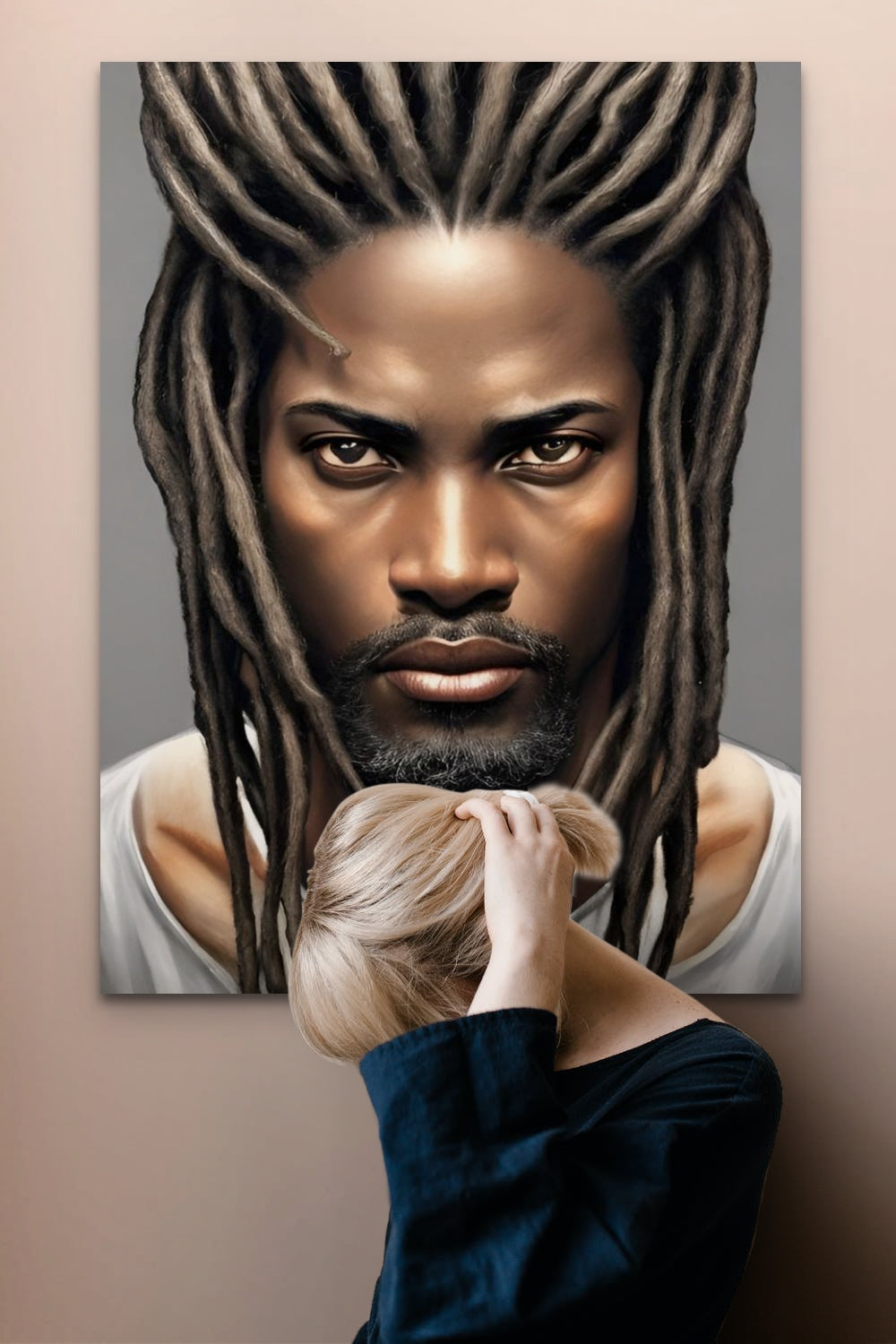 BRETHREN DUHENDREN, African Portrait Canvas Wall Art.