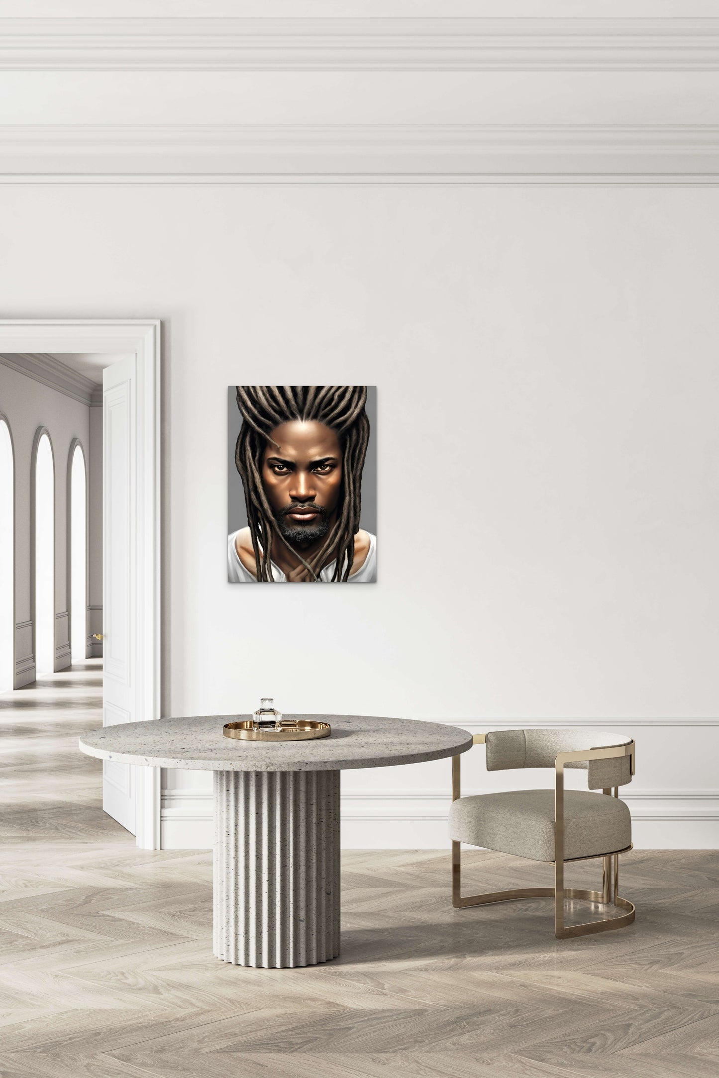 BRETHREN DUHENDREN, African Portrait Canvas Wall Art.