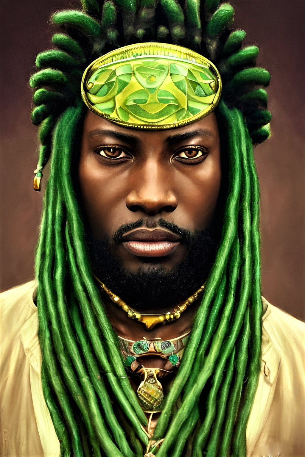 BRETHREN HANEEF, African Portrait Canvas Wall Art.