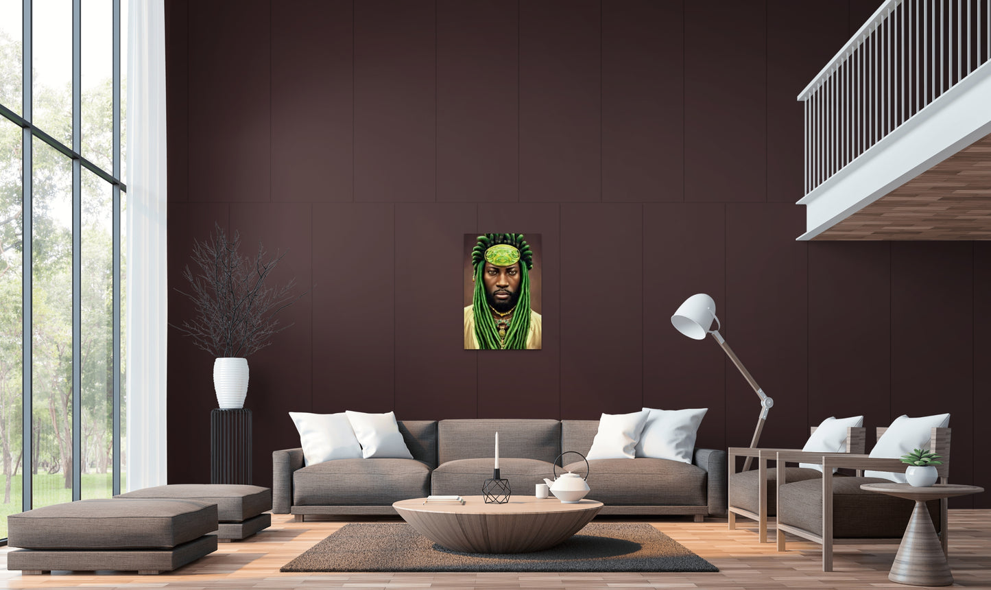 BRETHREN HANEEF, African Portrait Canvas Wall Art.