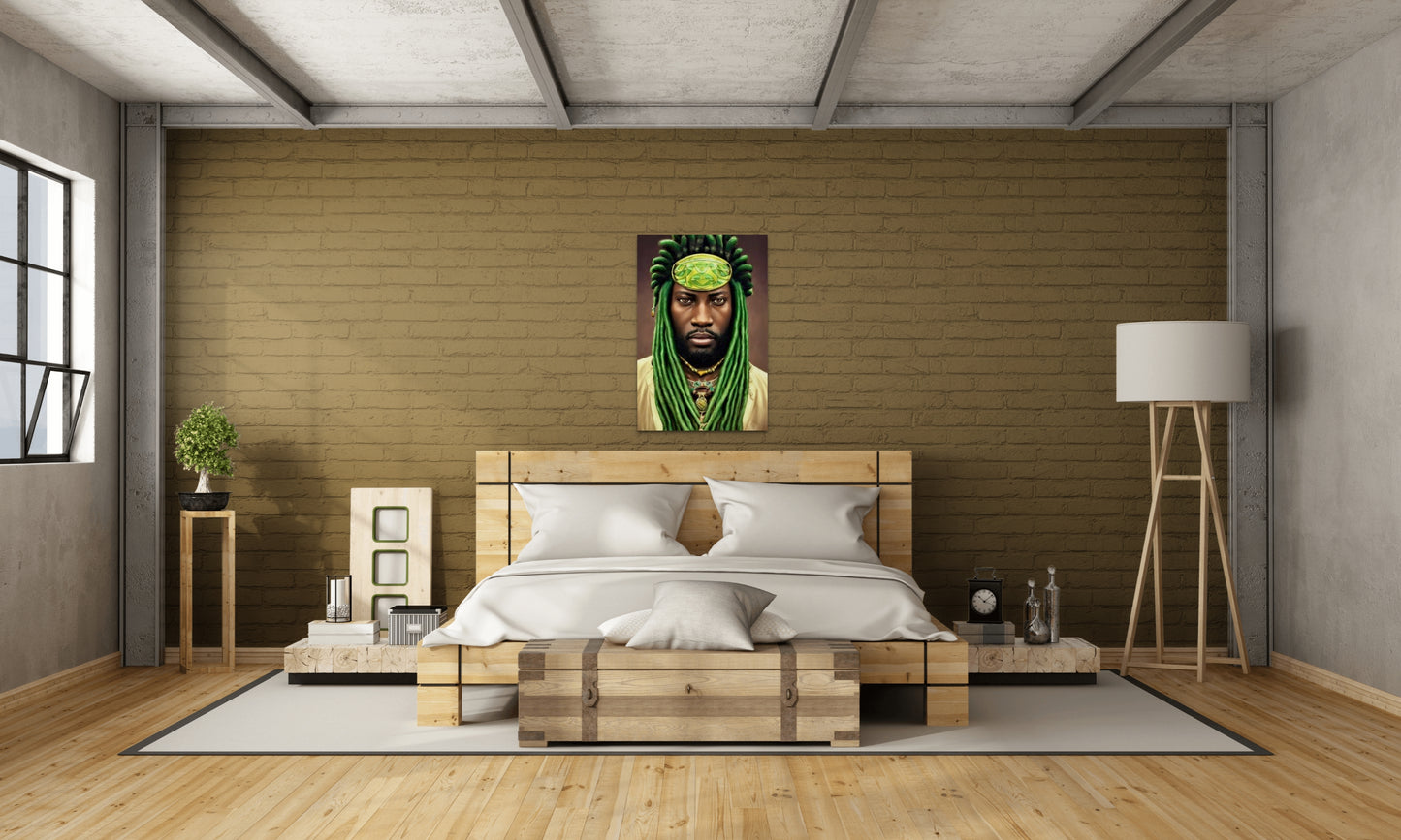 BRETHREN HANEEF, African Portrait Canvas Wall Art.