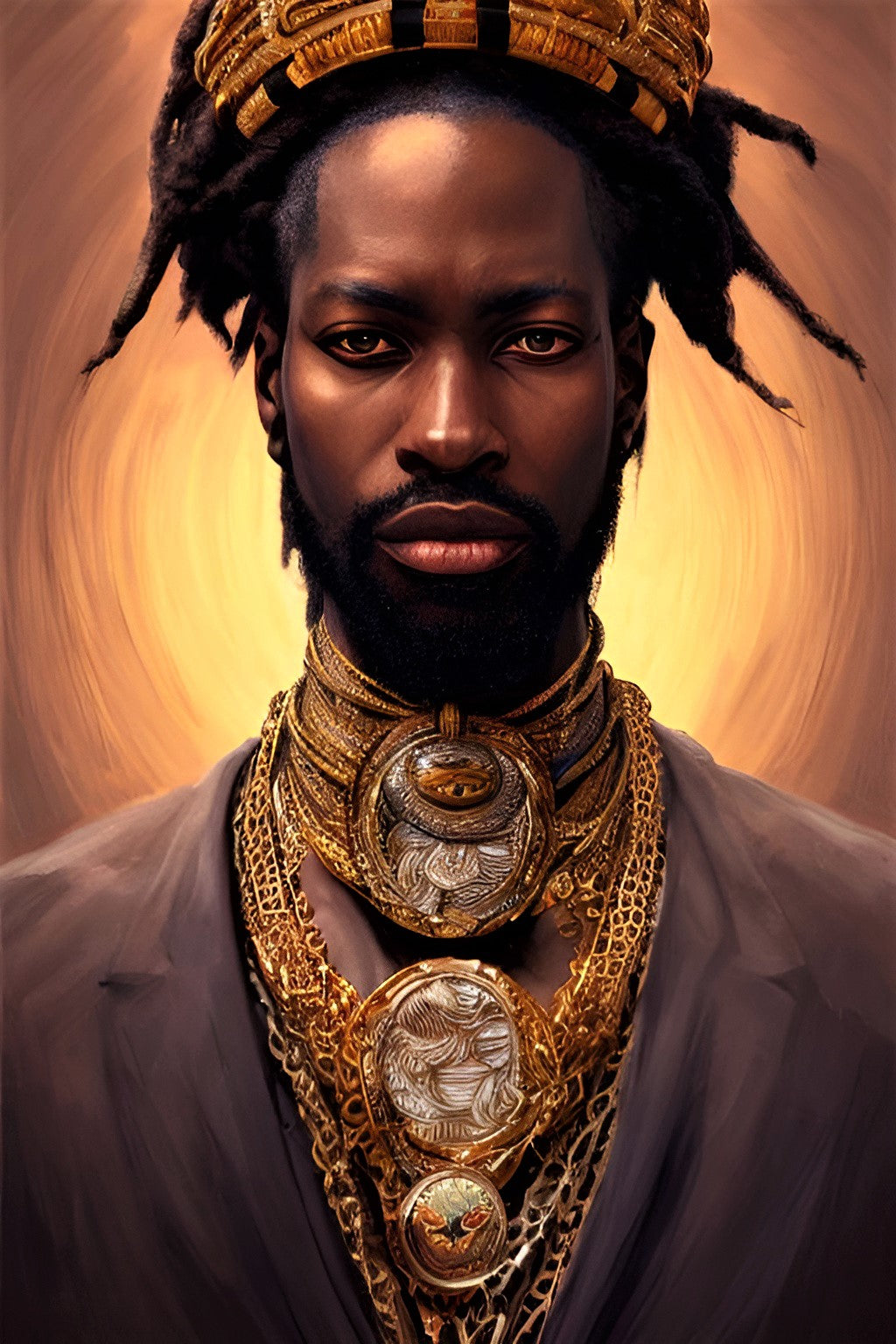 BRETHREN JAIROD, African Portrait Canvas Wall Art.