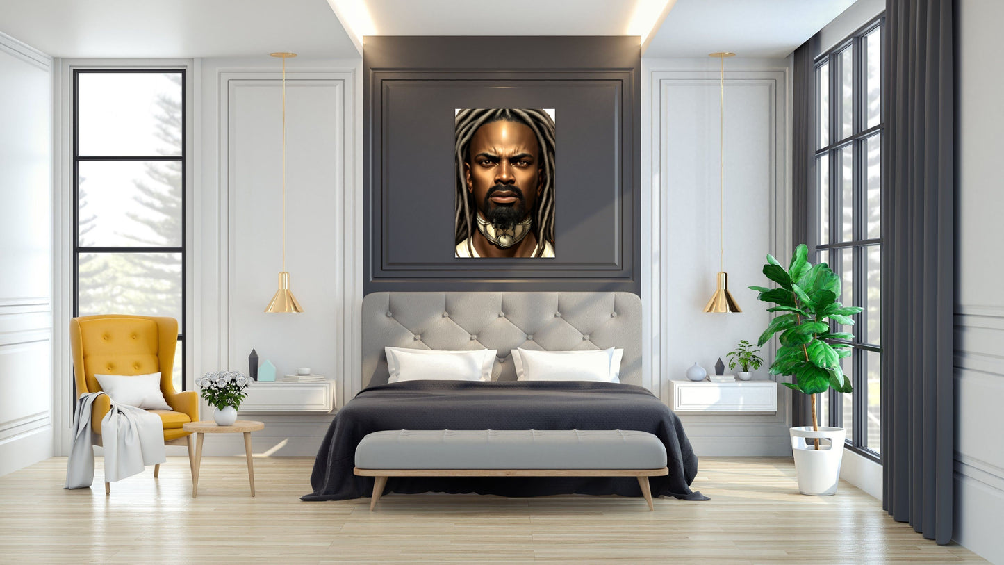 BRETHREN JEMOAH, African Portrait Canvas Wall Art.