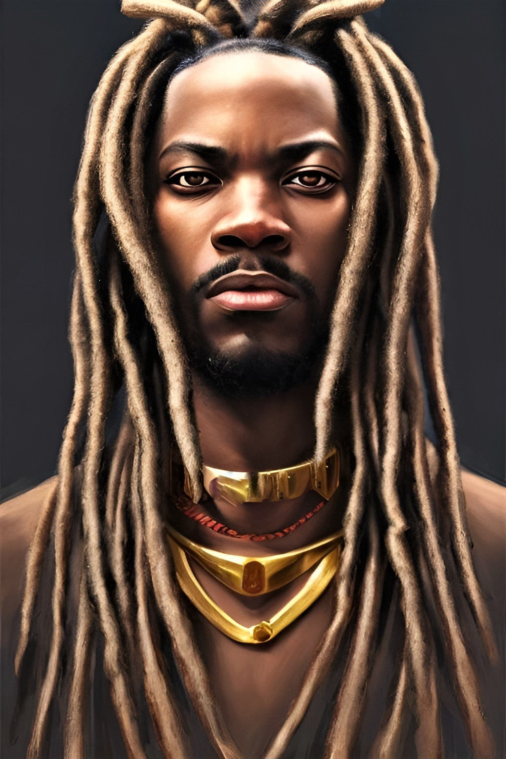 BRETHREN NOAHDIYA, African Portrait Canvas Wall Art.