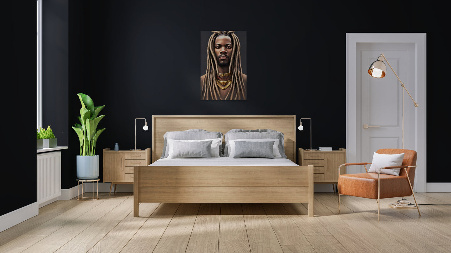 BRETHREN NOAHDIYA, African Portrait Canvas Wall Art.