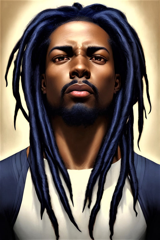 BRETHREN RASNOH, African Portrait Canvas Wall Art.