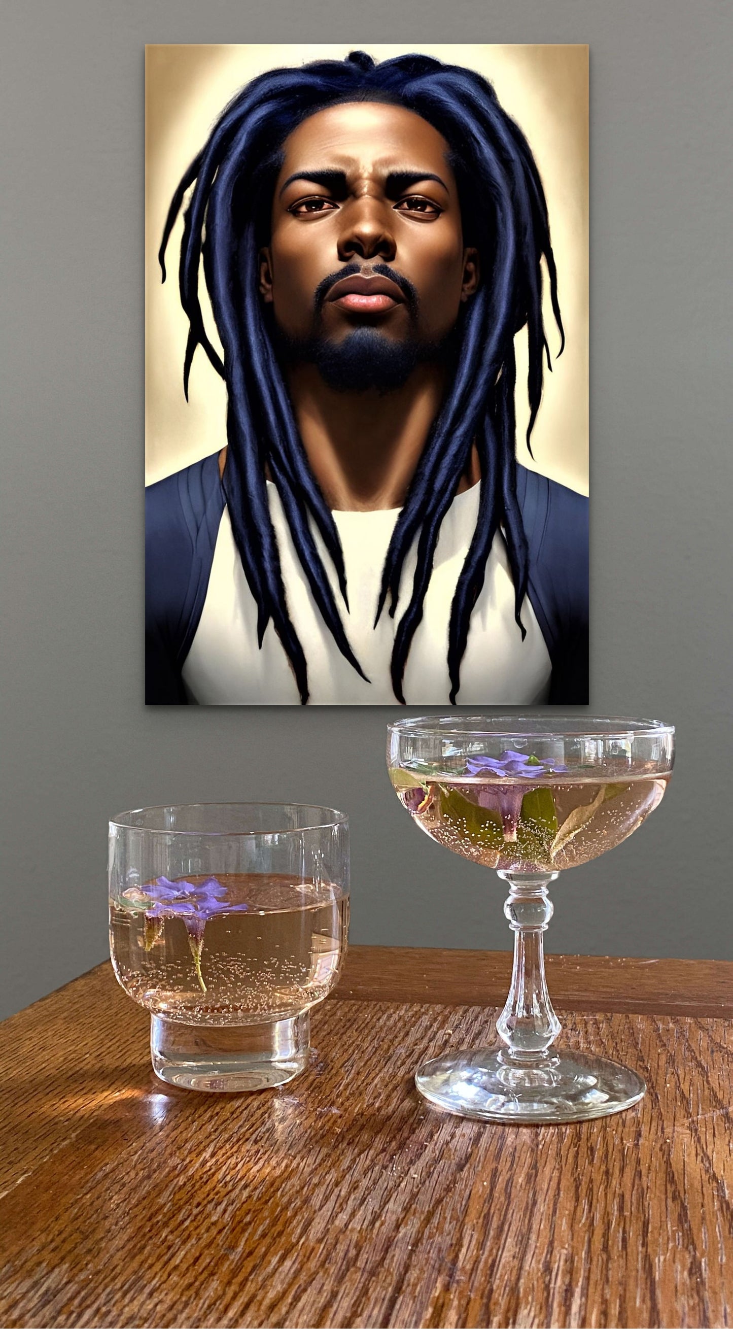 BRETHREN RASNOH, African Portrait Canvas Wall Art.