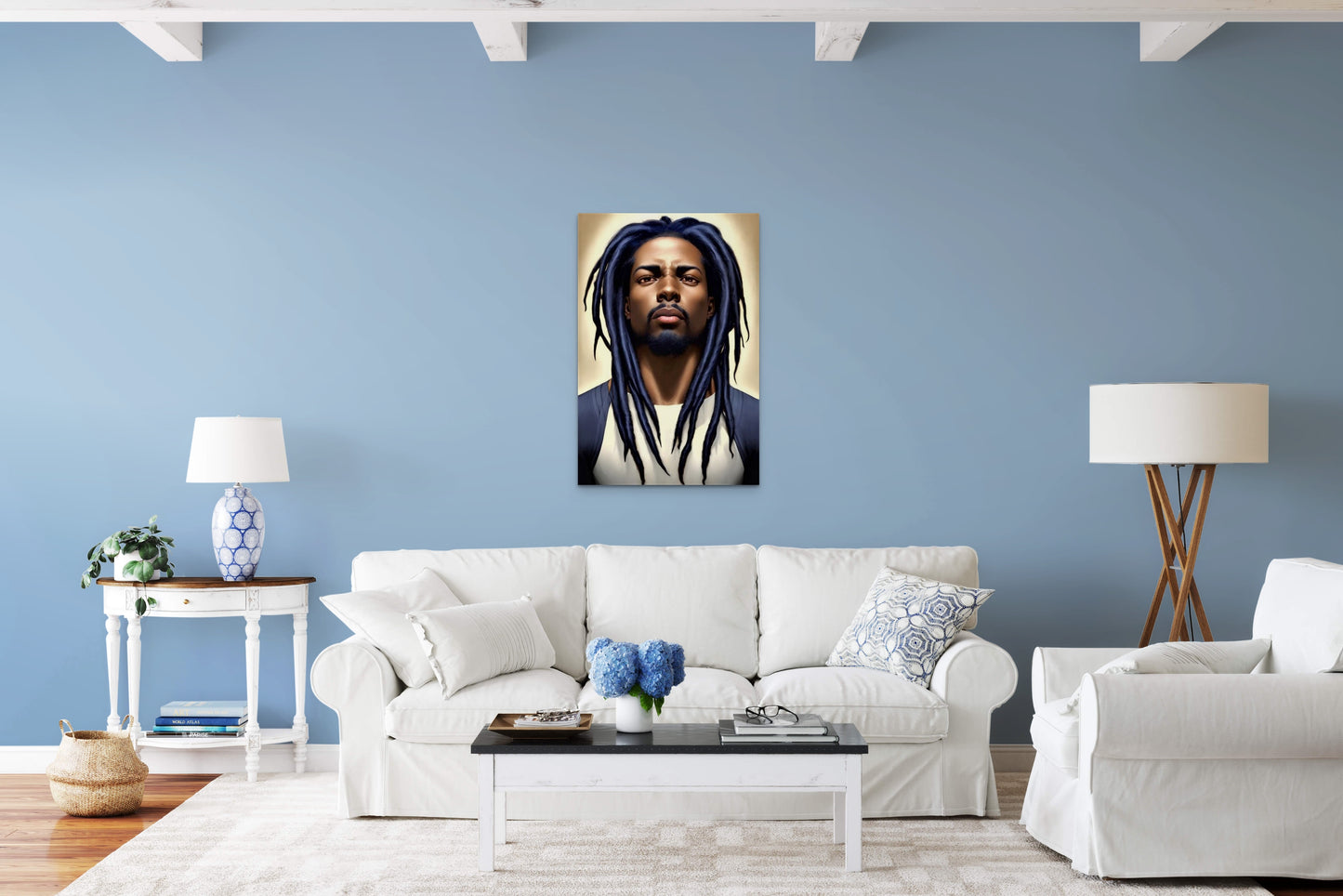 BRETHREN RASNOH, African Portrait Canvas Wall Art.