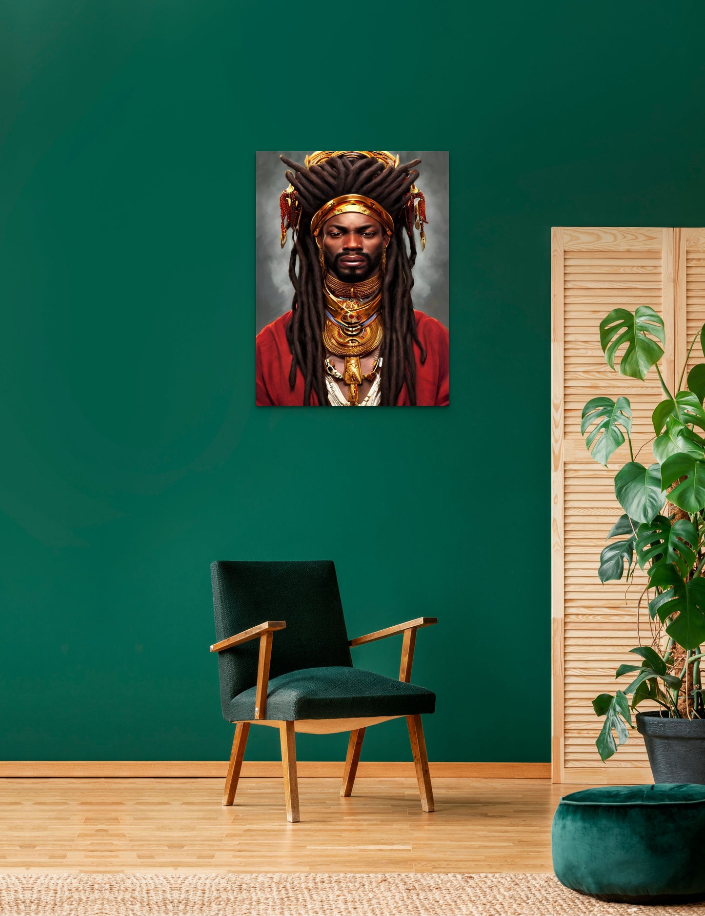 BRETHREN WAHBIMEE, African Portrait Canvas Wall Art.