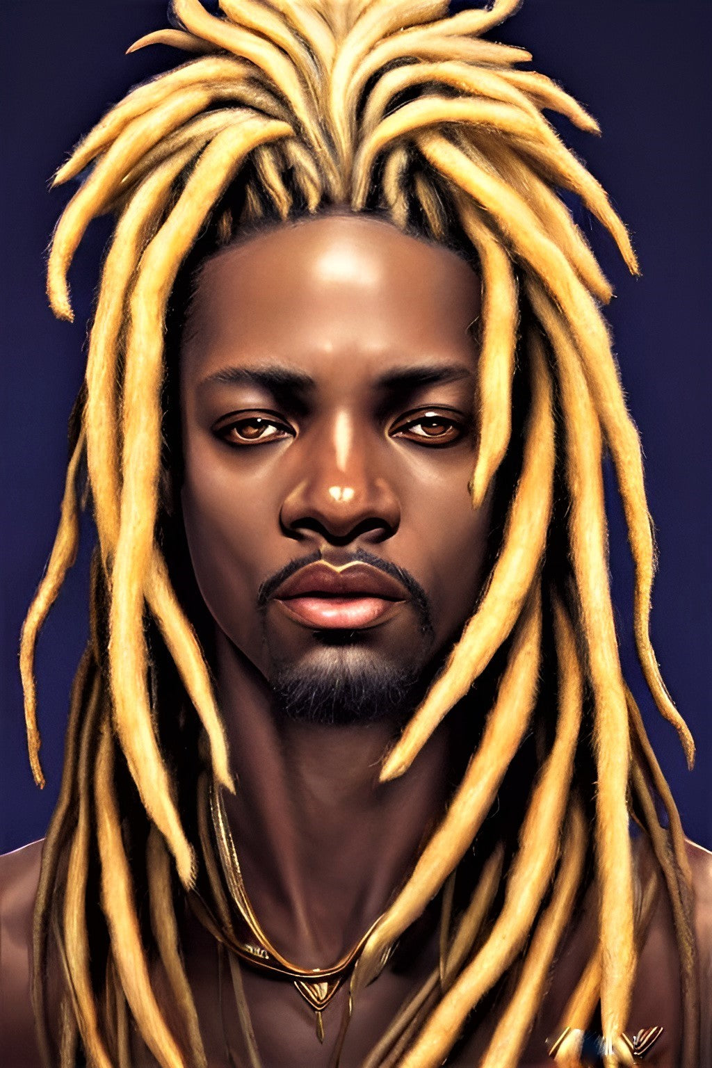 BRETRHEN KOAFFEE, African Portrait Canvas Wall Art.