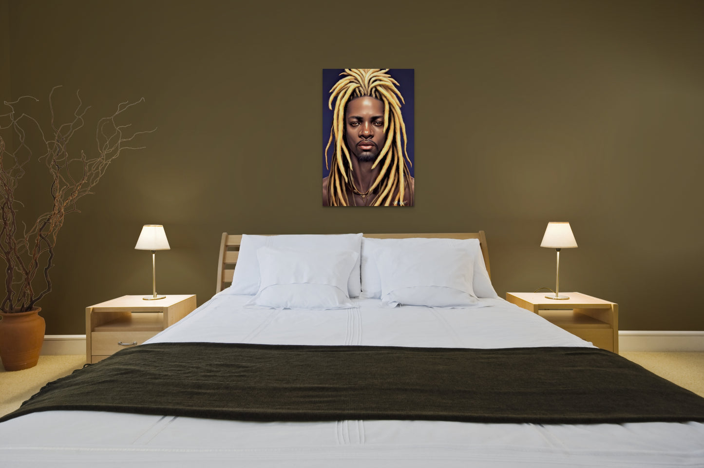 BRETRHEN KOAFFEE, African Portrait Canvas Wall Art.
