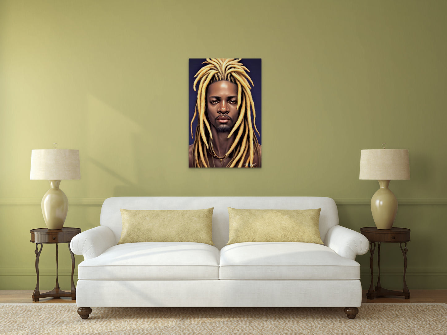 BRETRHEN KOAFFEE, African Portrait Canvas Wall Art.