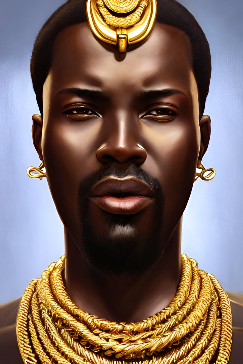 KING DAYJAHEE, African Portrait Canvas Wall Art.