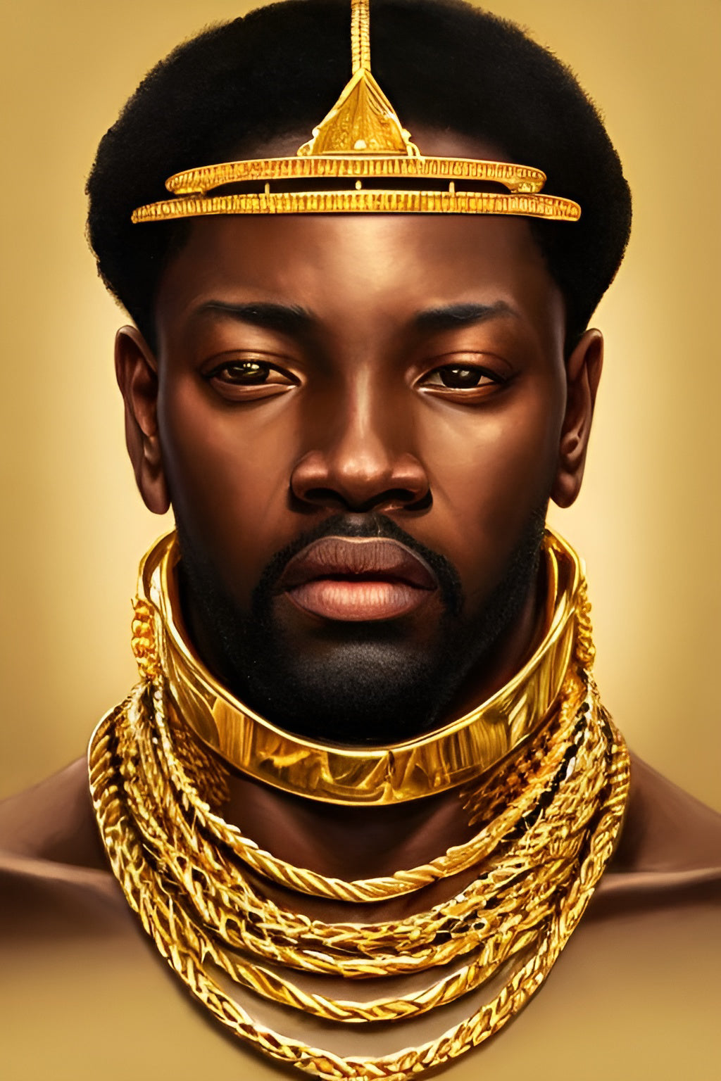KING LADUNDOUGH, African Portrait Canvas Wall Art.