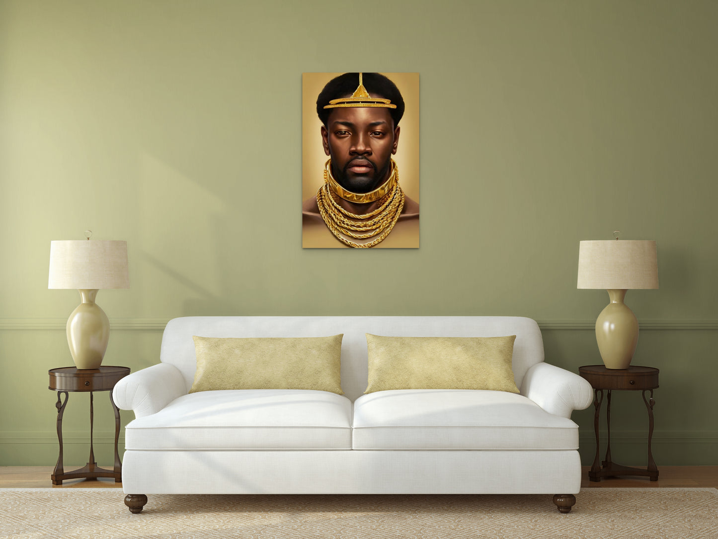KING LADUNDOUGH, African Portrait Canvas Wall Art.