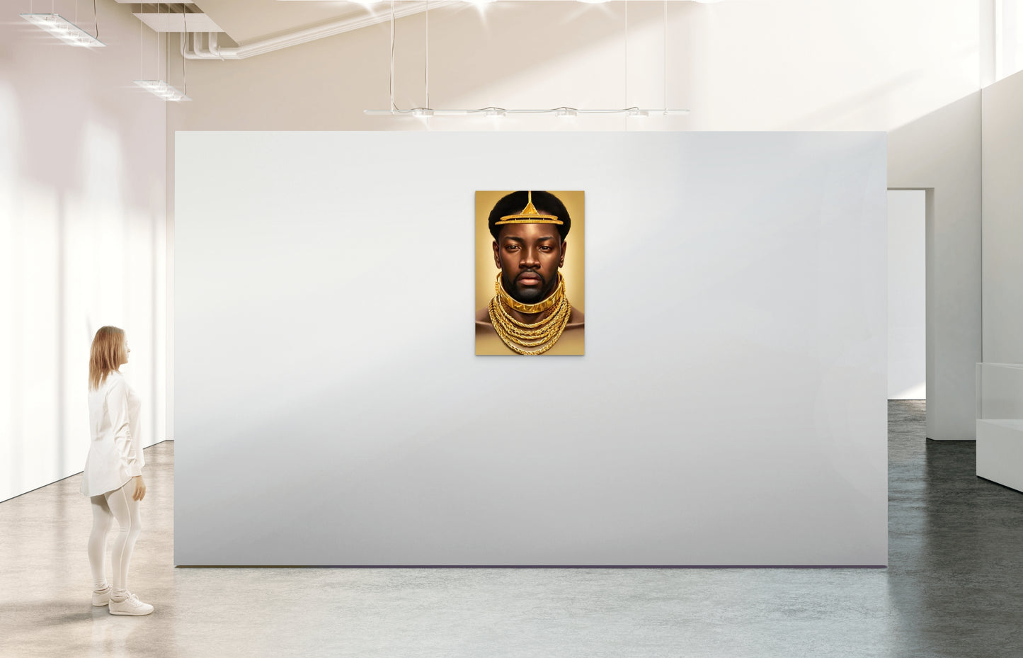 KING LADUNDOUGH, African Portrait Canvas Wall Art.