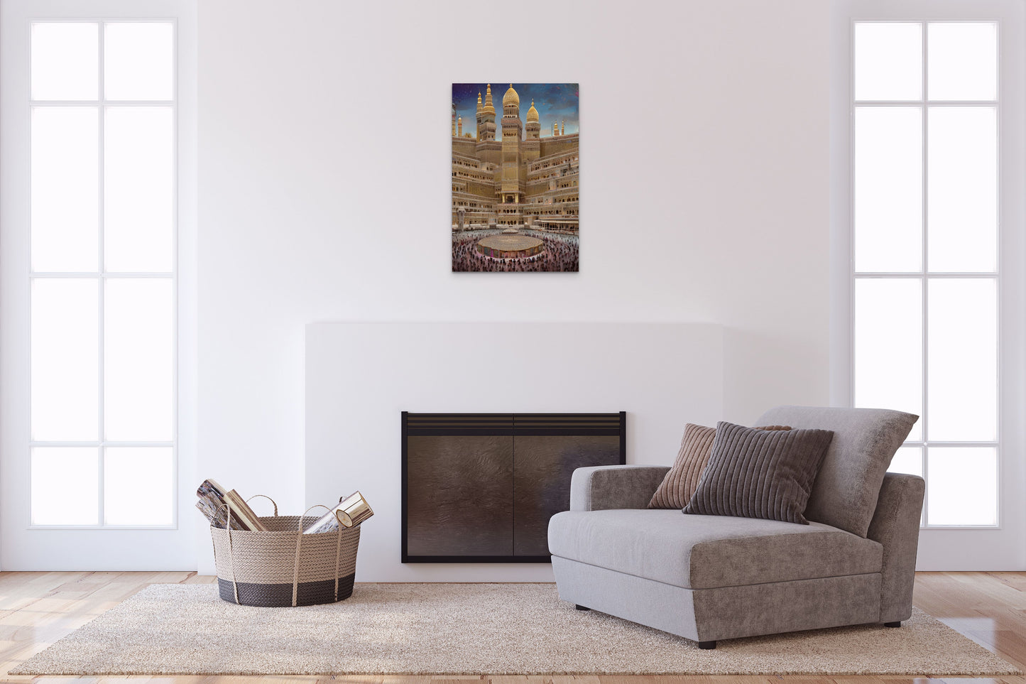 TEMPLE OF WILL, African Portrait Canvas Wall Art.