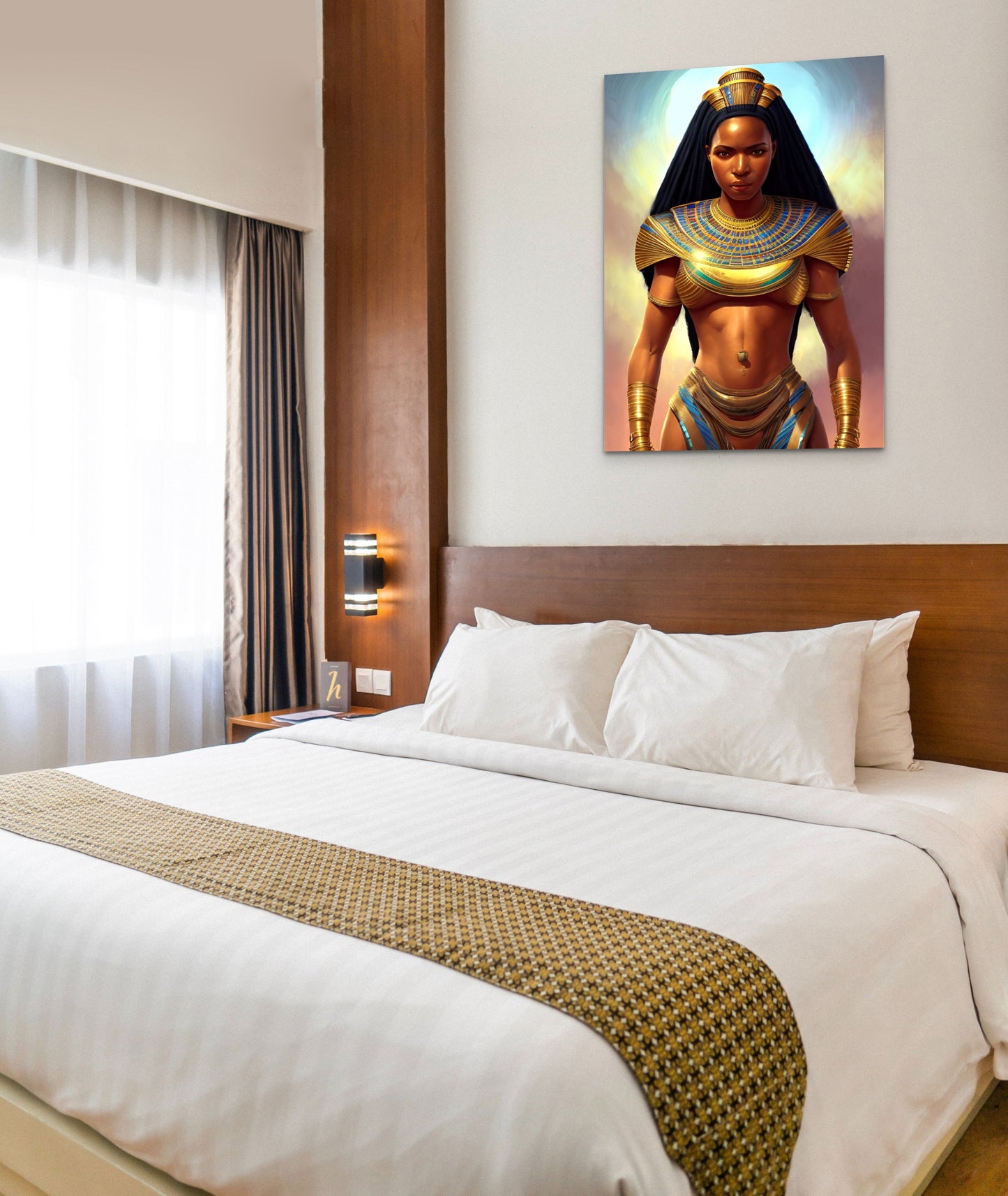 PHAROAH AAMINA, African Portrait Canvas Wall Art.