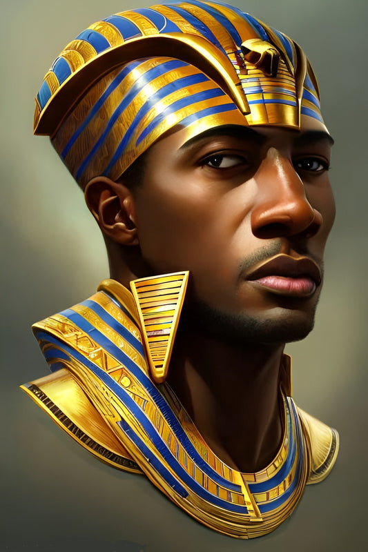 PHAROAH DUBALAH, African Portrait Canvas Wall Art.