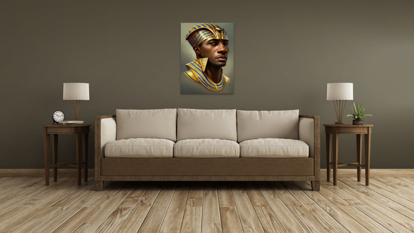 PHAROAH DUBALAH, African Portrait Canvas Wall Art.