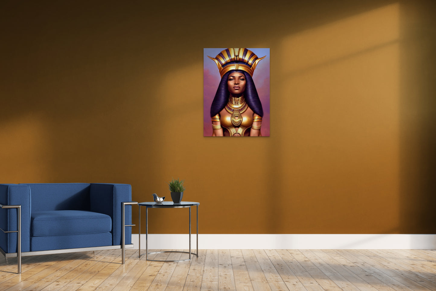 PHAROAH HASSANA, African Portrait Canvas Wall Art.