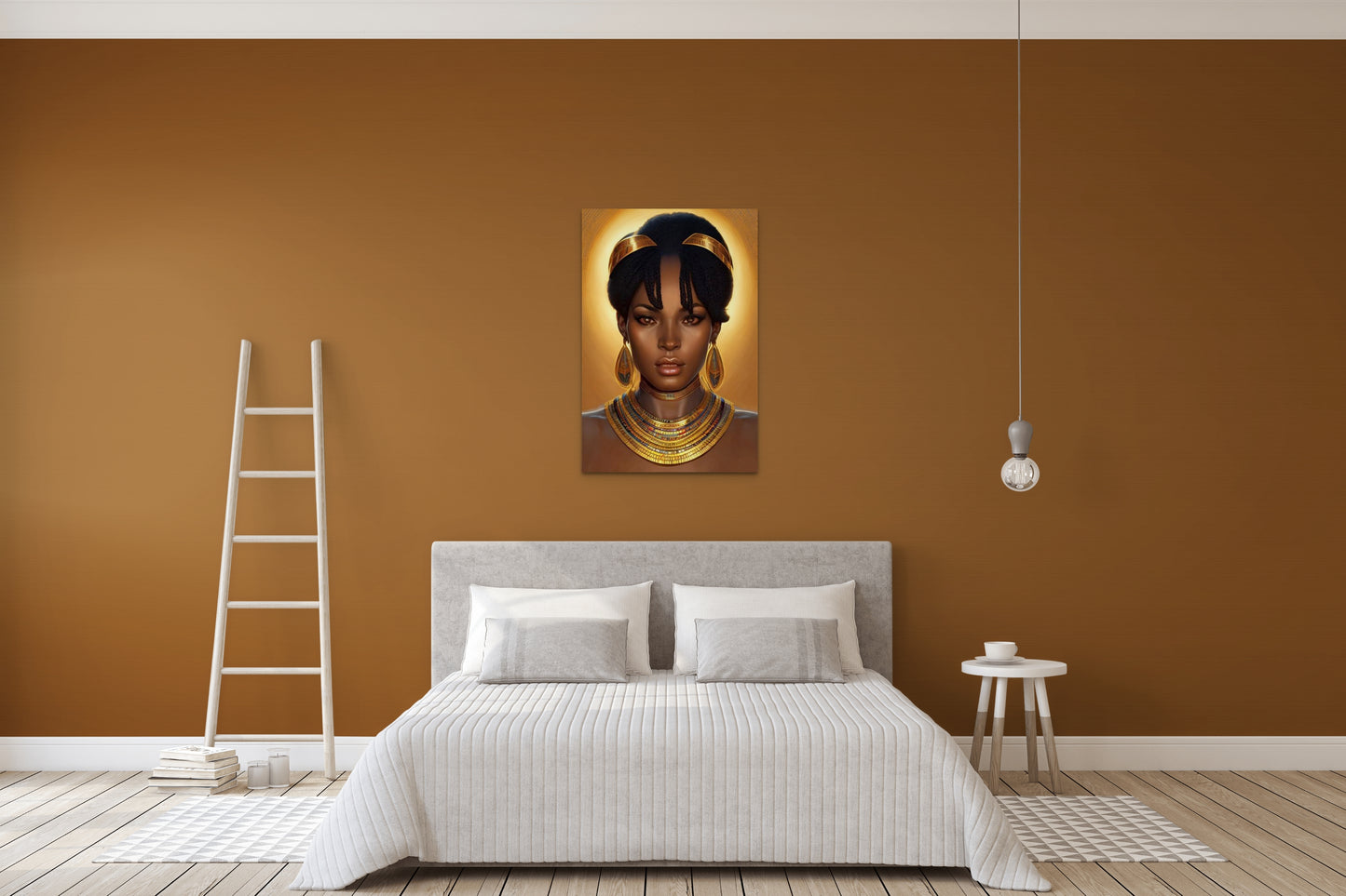 PHAROAH HUEREHADDA, African Portrait Canvas Wall Art.