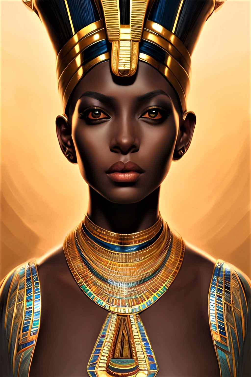 PHAROAH KRUAHMA, African Portrait Canvas Wall Art.